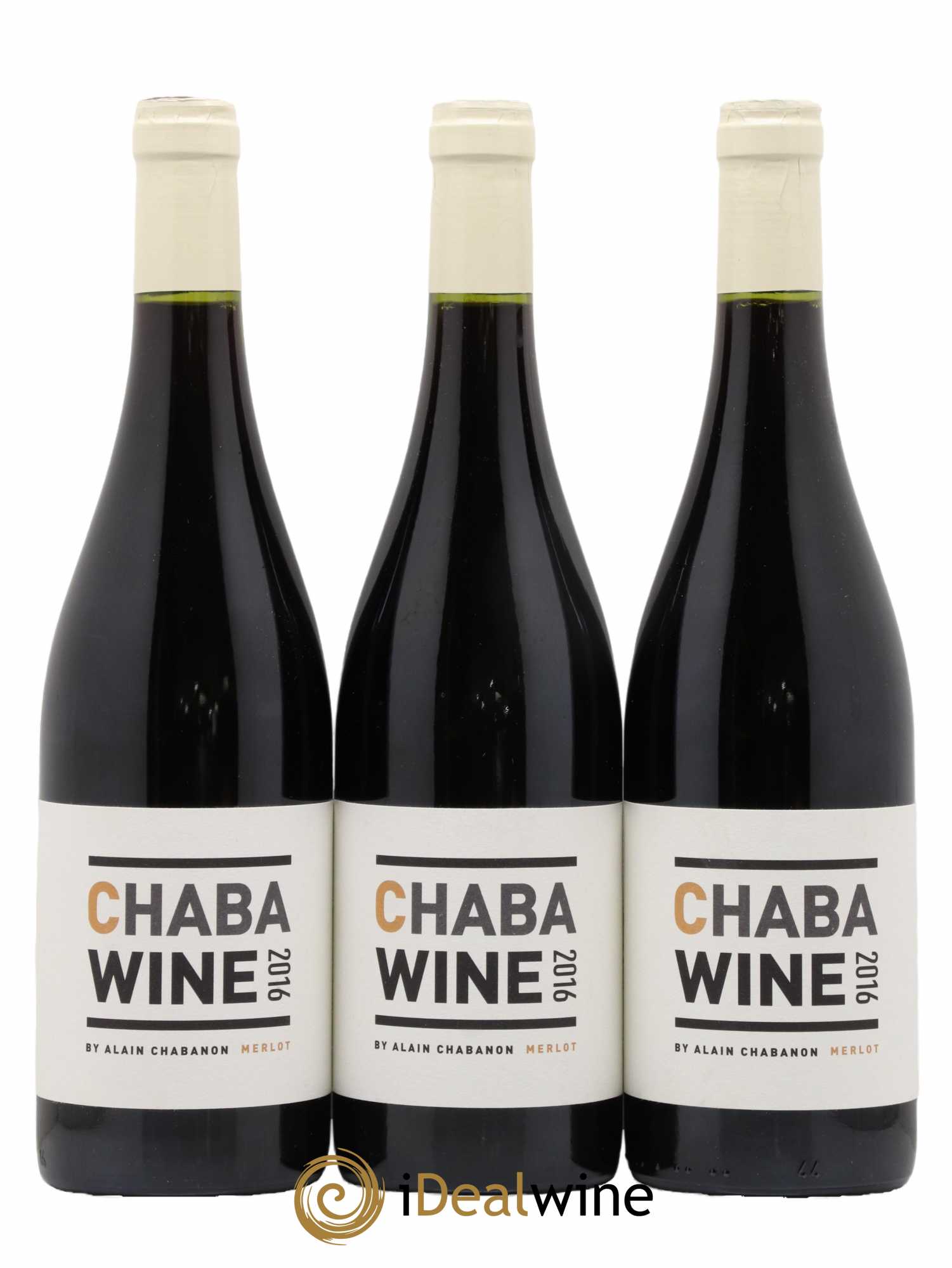 Vin de France Merlot Chabawine Alain Chabanon 2016 - Lot de 3 bouteilles - 0