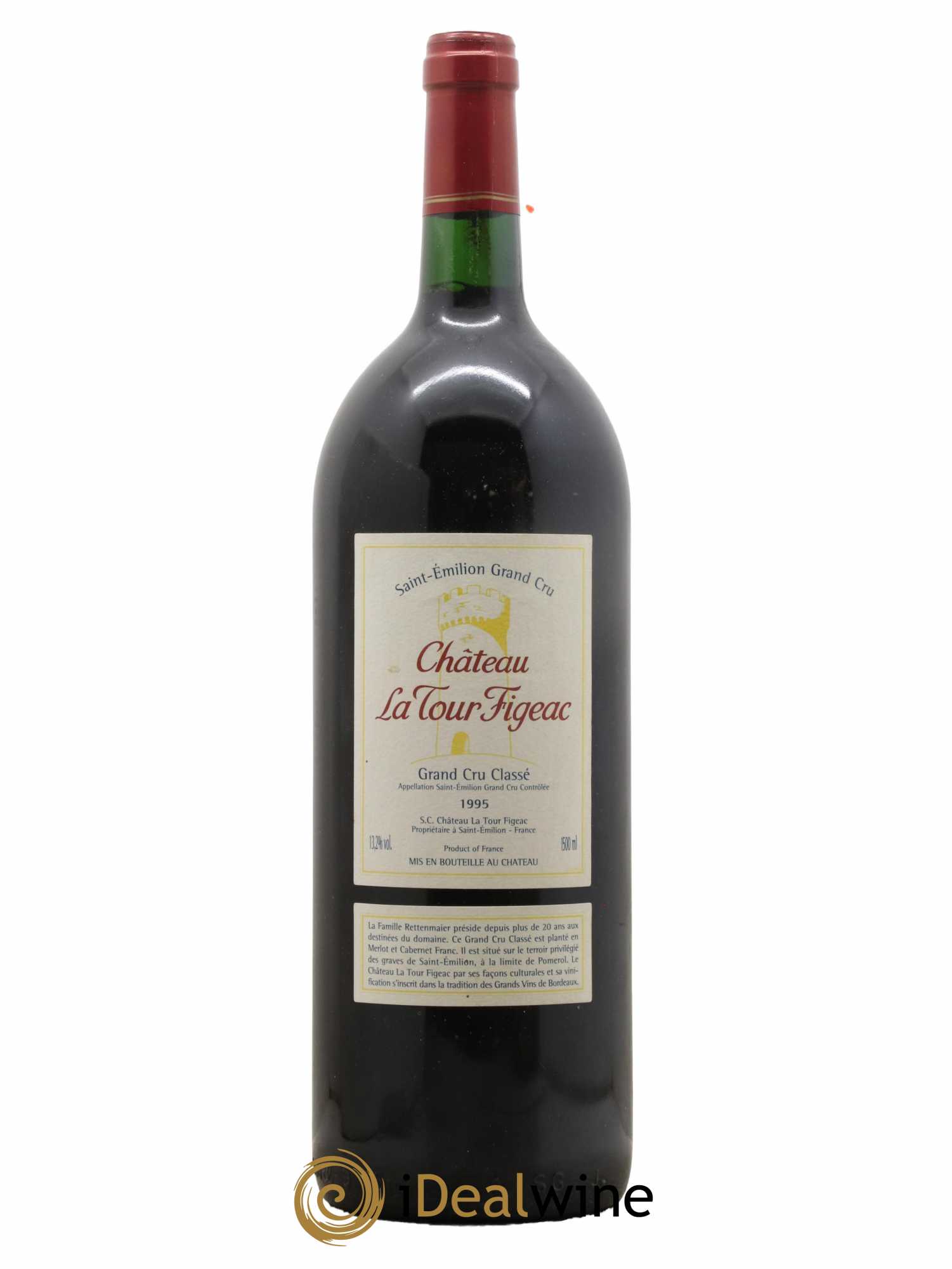 Château la Tour Figeac Grand Cru Classé 1995 - Lot de 1 magnum - 0