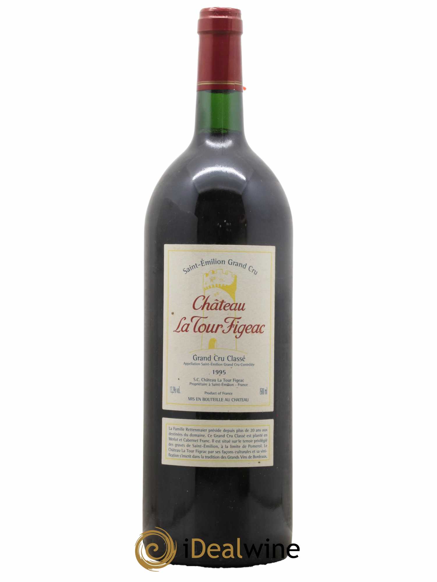 Château la Tour Figeac Grand Cru Classé 1995 - Lot de 1 magnum - 0