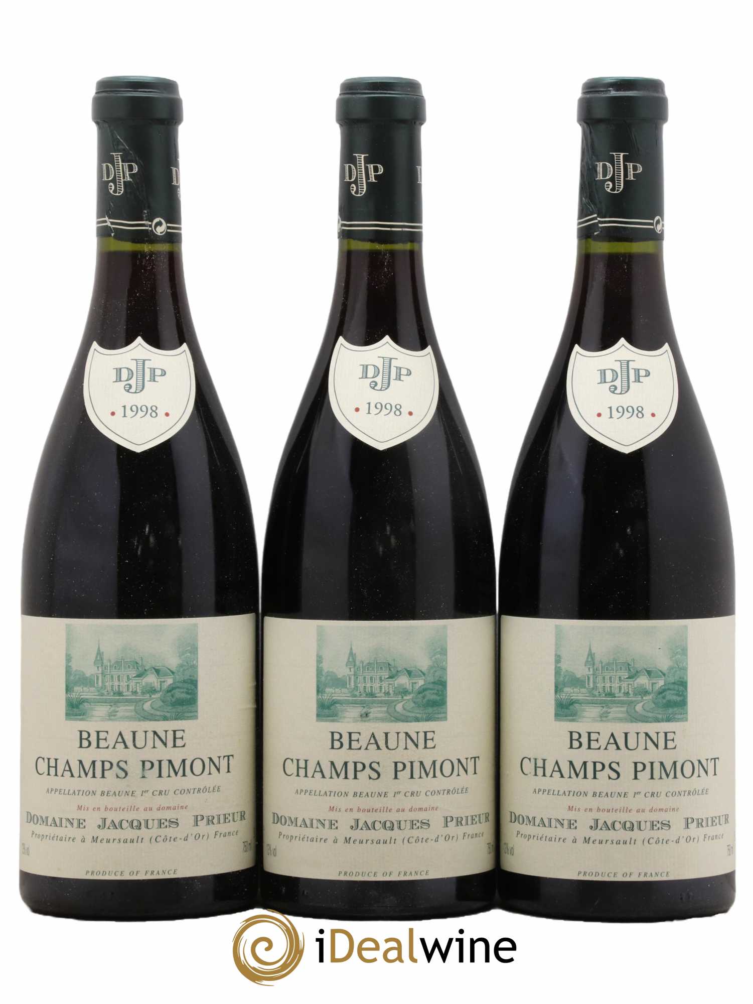 Beaune 1er Cru Champs-Pimont Jacques Prieur (Domaine) 1998 - Lot de 3 bouteilles - 0