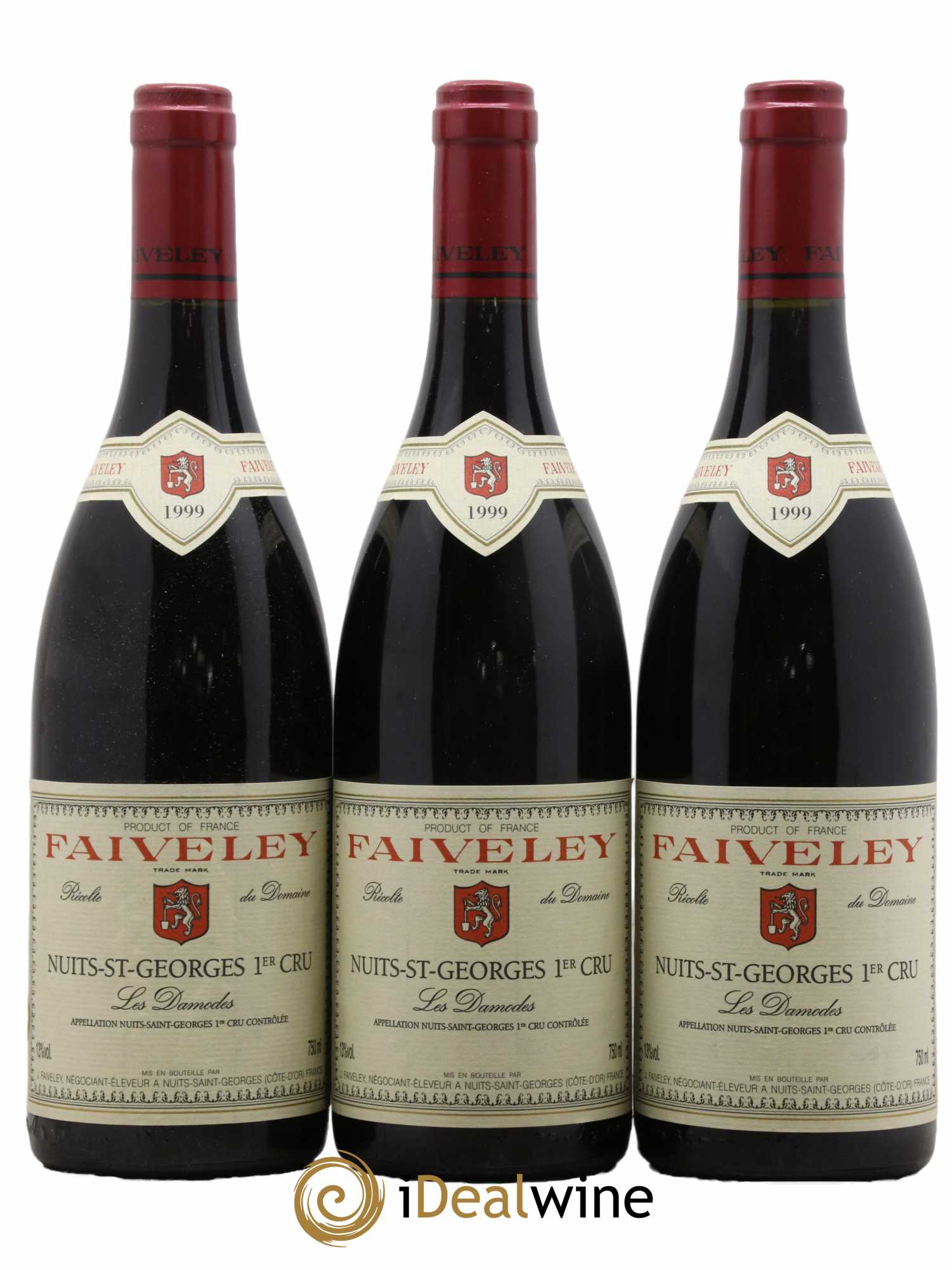 Nuits-Saint-Georges 1er Cru Les Damodes Faiveley 1999 - Lot de 3 bouteilles - 0