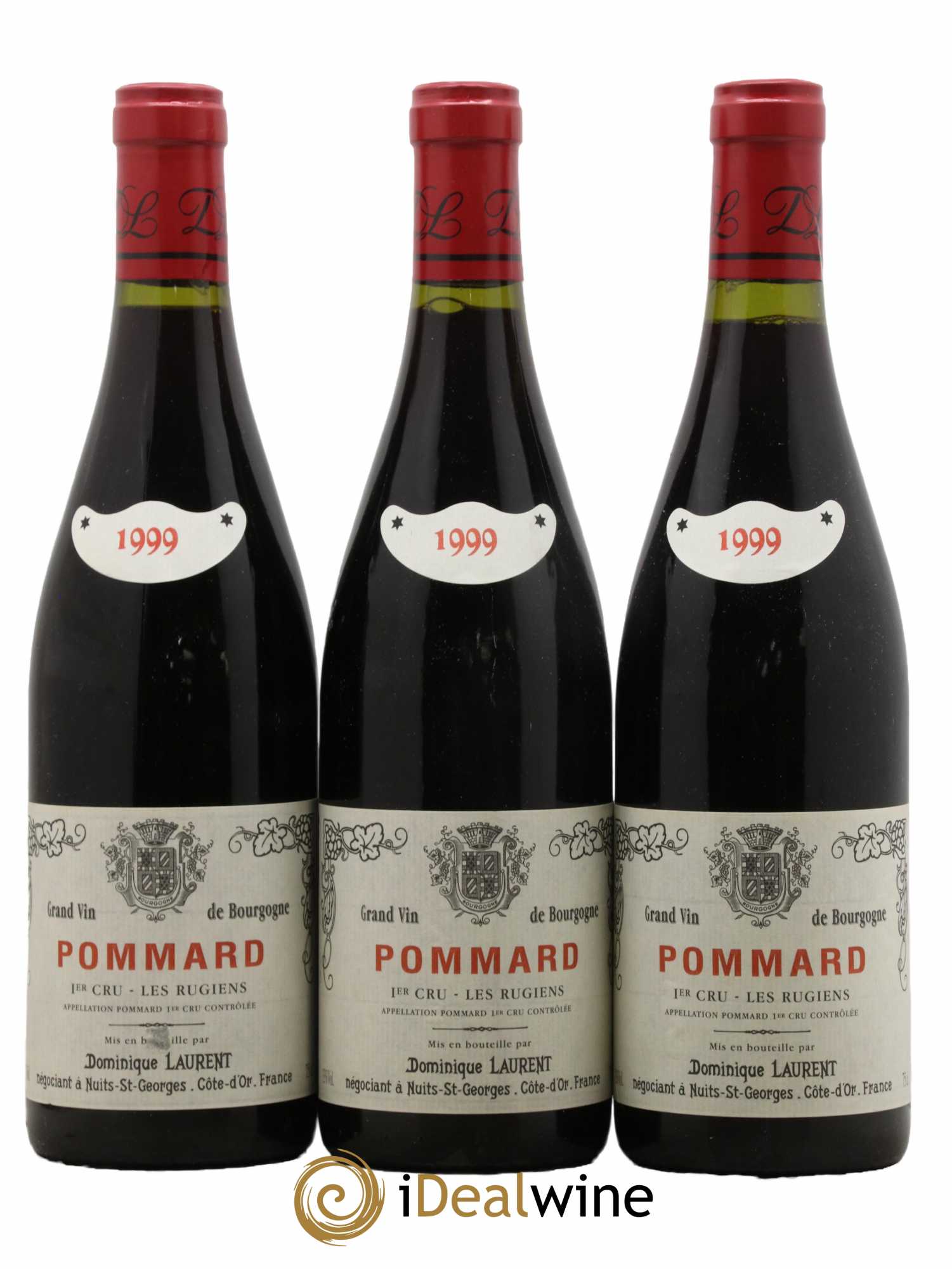Pommard 1er Cru les Rugiens Laurent Père et Fils 1999 - Lot de 3 bouteilles - 0