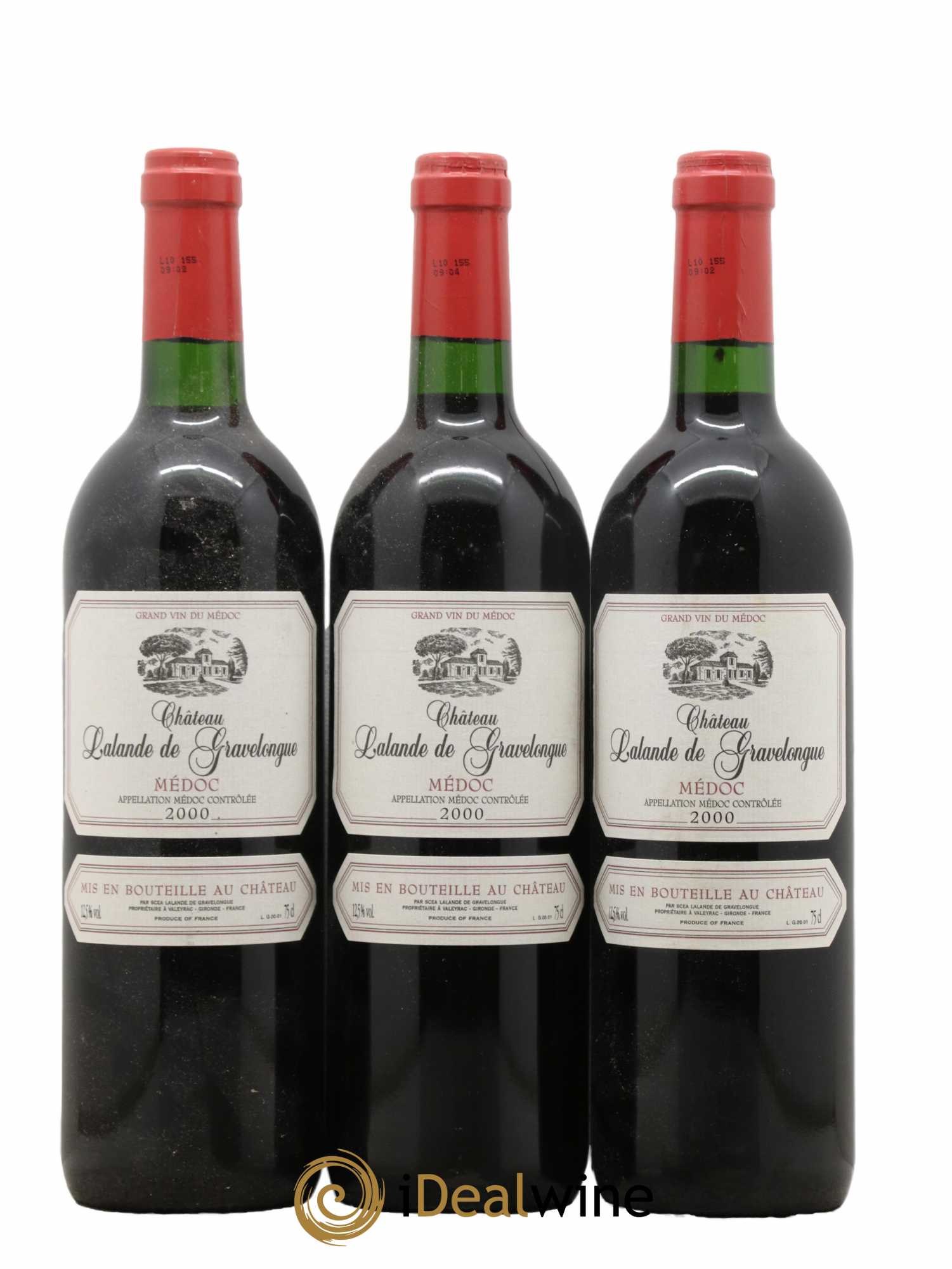 Médoc Château Lalande de Gravelongue 2000 - Lotto di 6 bottiglie - 2