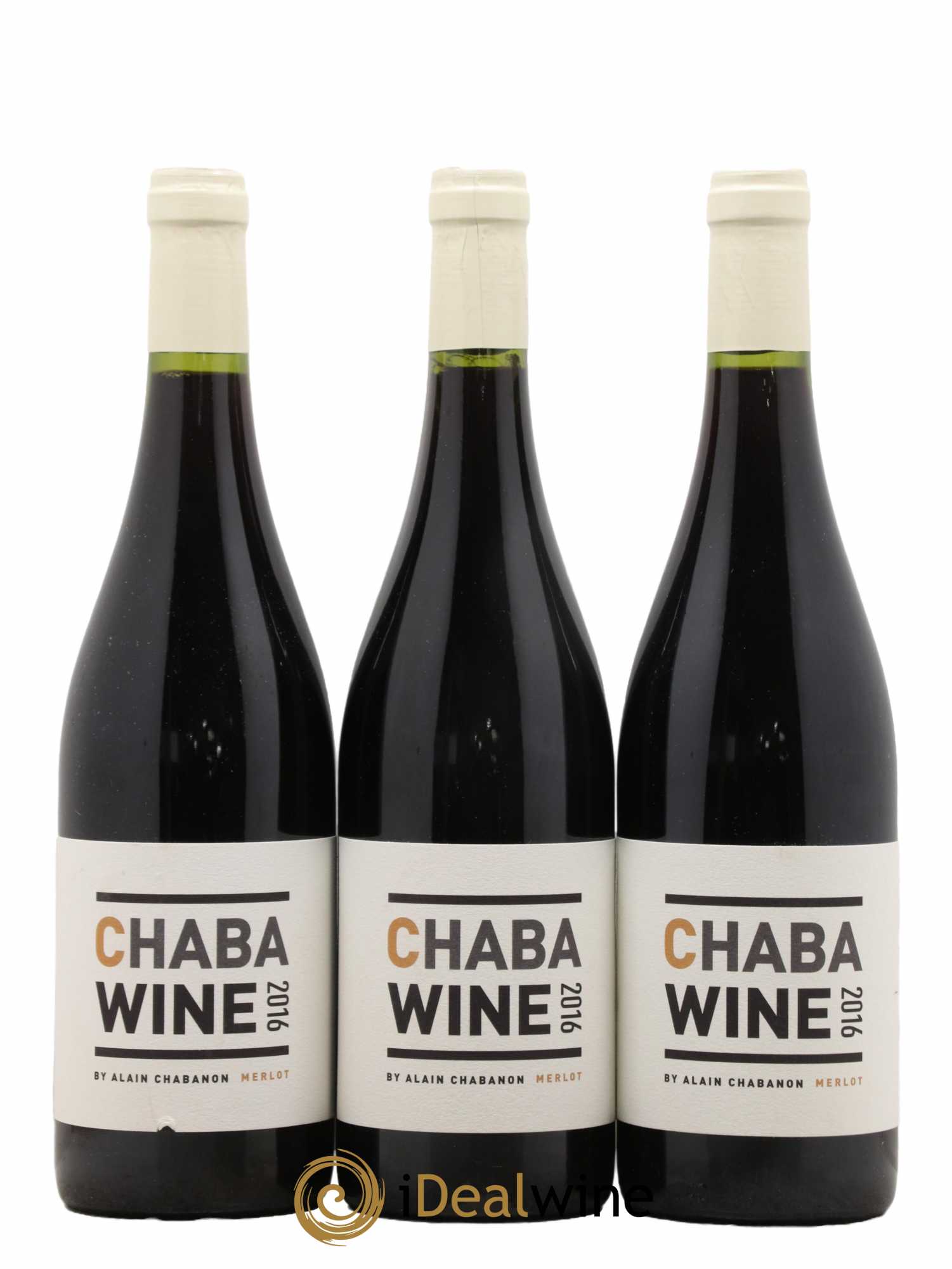 Vin de France Chabawine Merlot Domaine Alain Chabanon 2016 - Lot de 3 bouteilles - 0