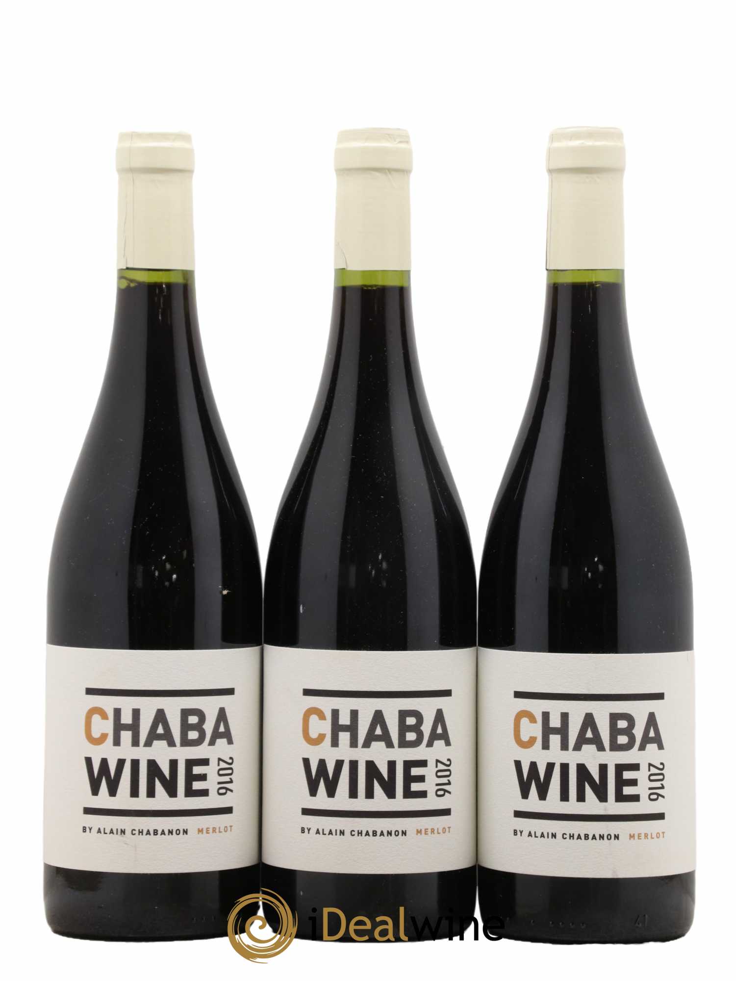 Vin de France Chabawine Merlot Domaine Alain Chabanon 2016 - Lot de 3 bouteilles - 0