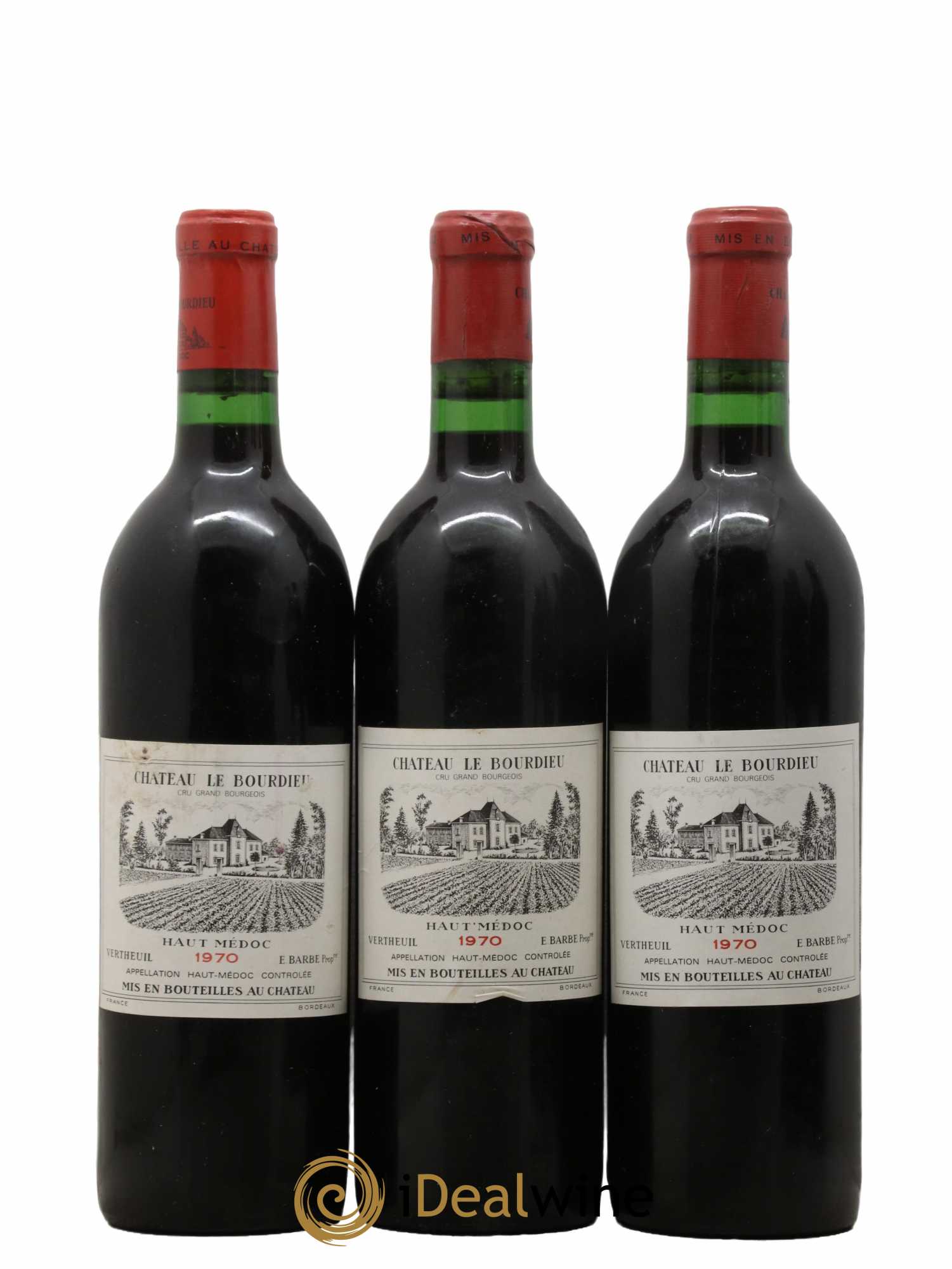 Château le Bourdieu Cru Bourgeois 1970 - Lot de 6 bouteilles - 1