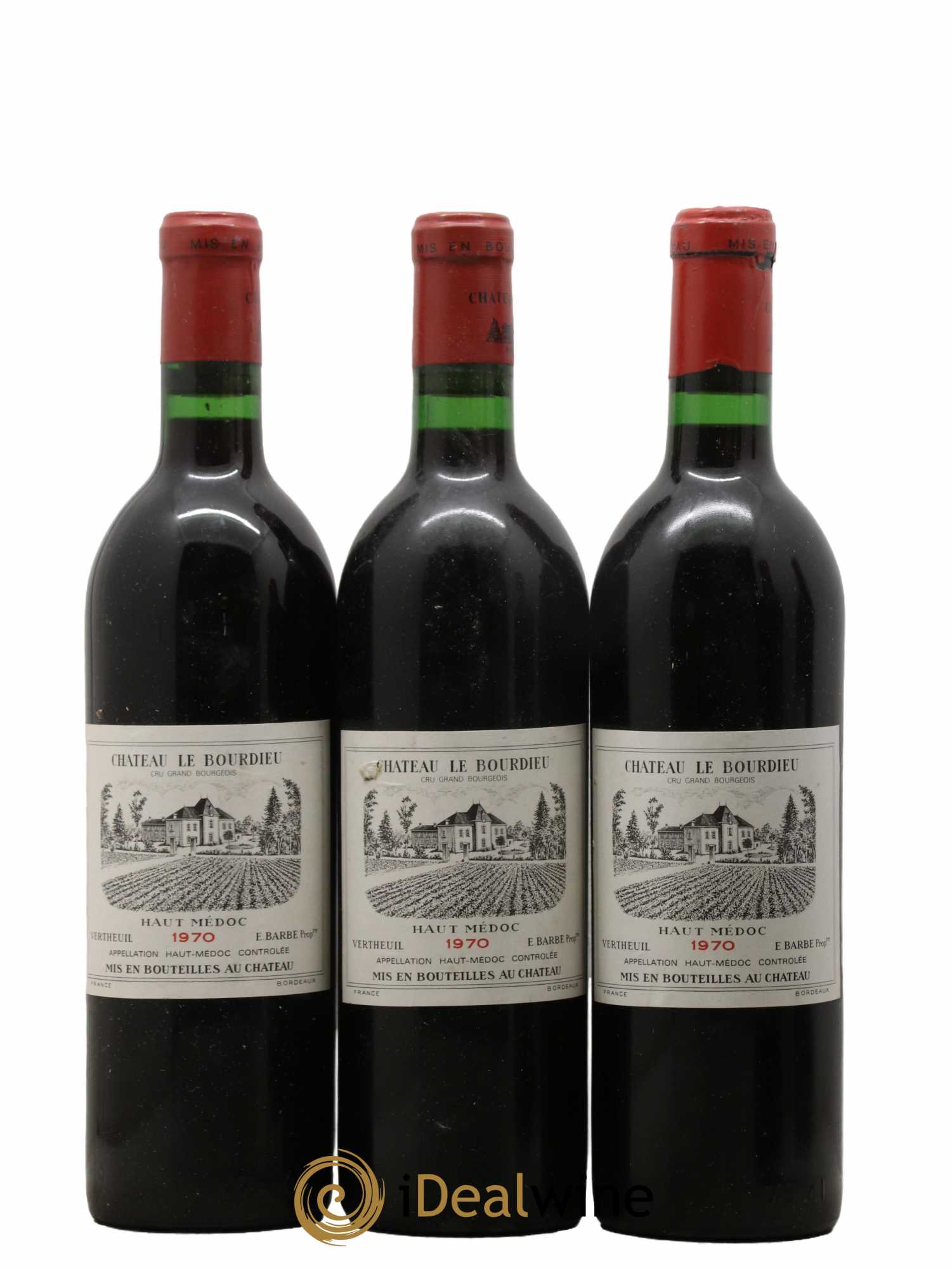 Château le Bourdieu Cru Bourgeois 1970 - Lot de 6 bouteilles - 1