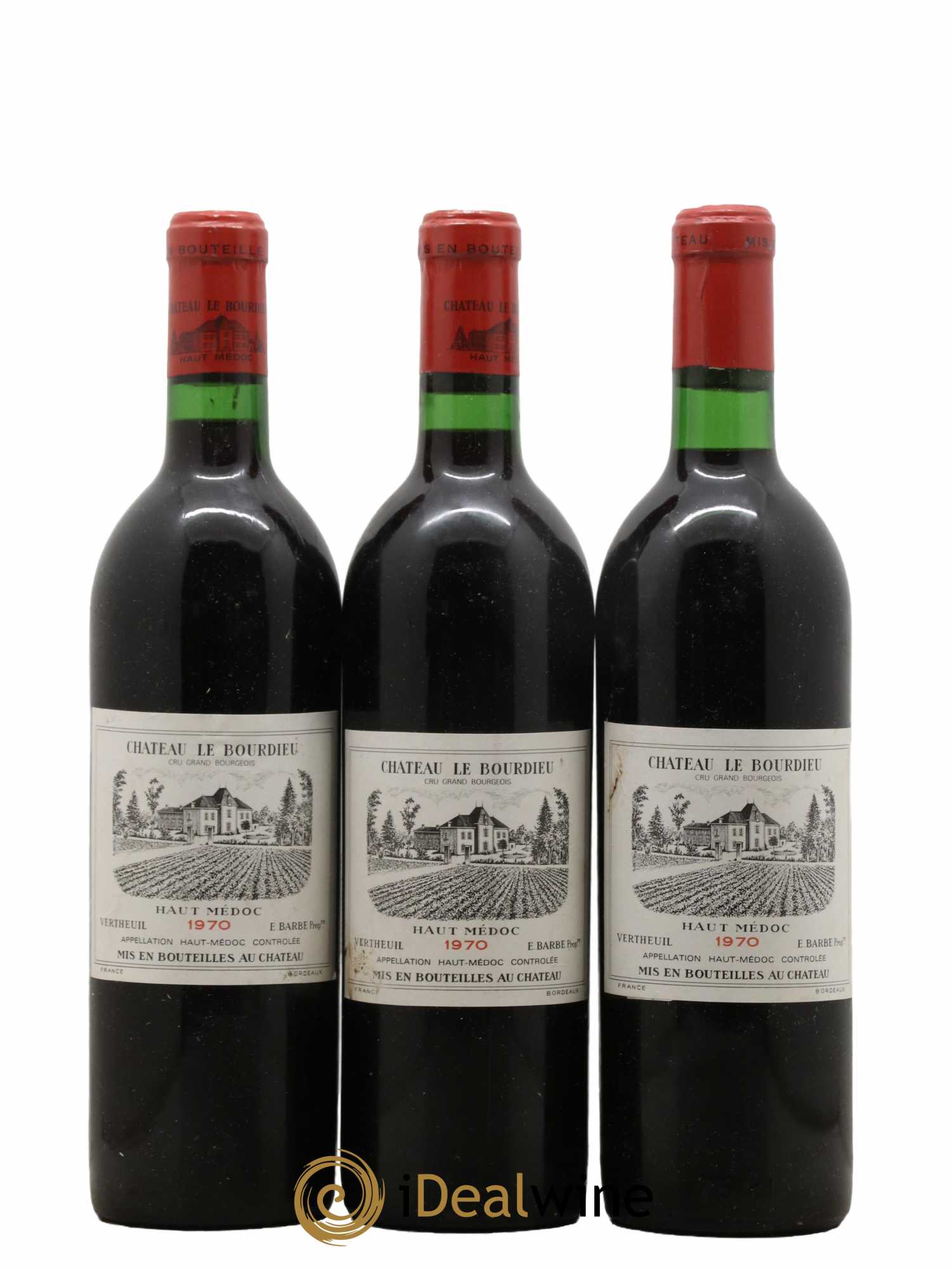 Château le Bourdieu Cru Bourgeois 1970 - Lot de 6 bouteilles - 2