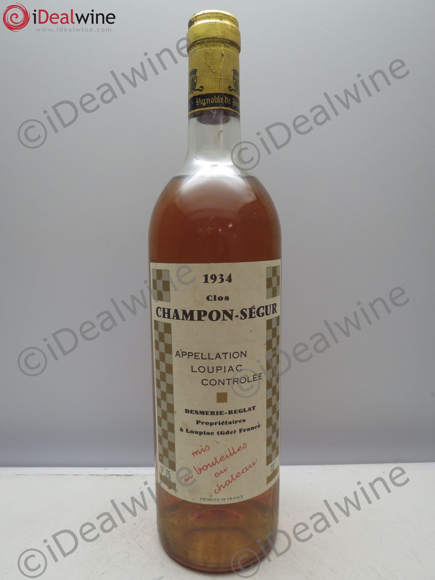 Loupiac Clos Campan Segur 1934 - Posten von 1 Flasche - 0