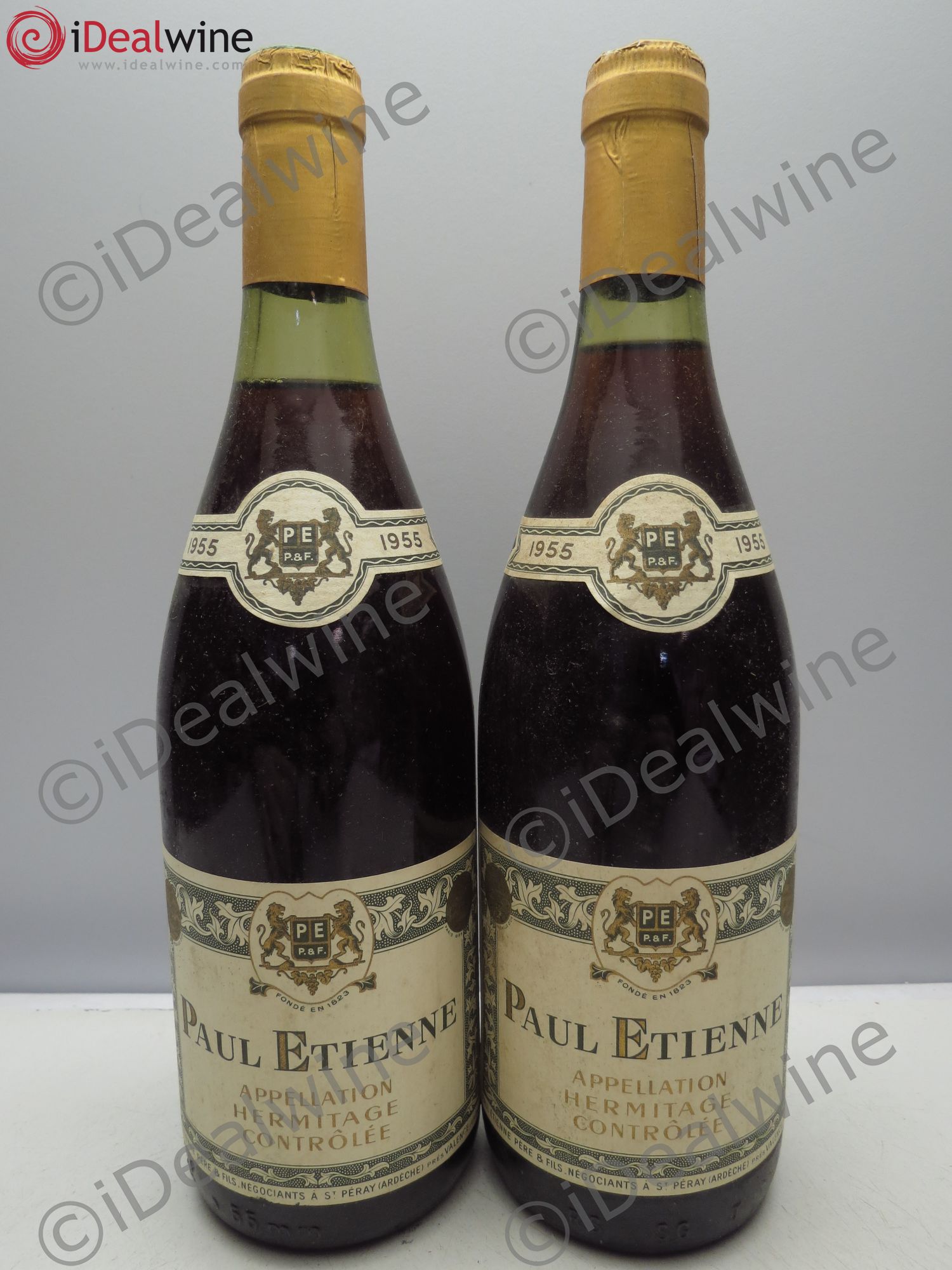 Hermitage 1955 - Lot de 2 bouteilles - 0
