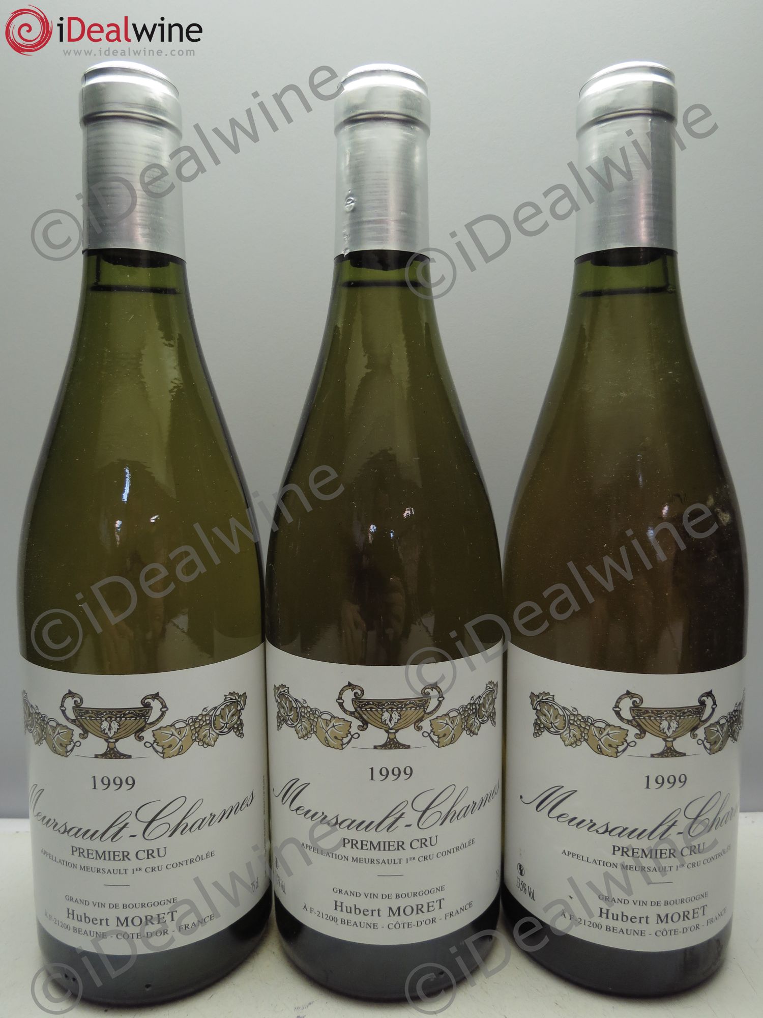 Meursault 1er Cru H.Moret 1999 - Lot de 3 bouteilles - 0