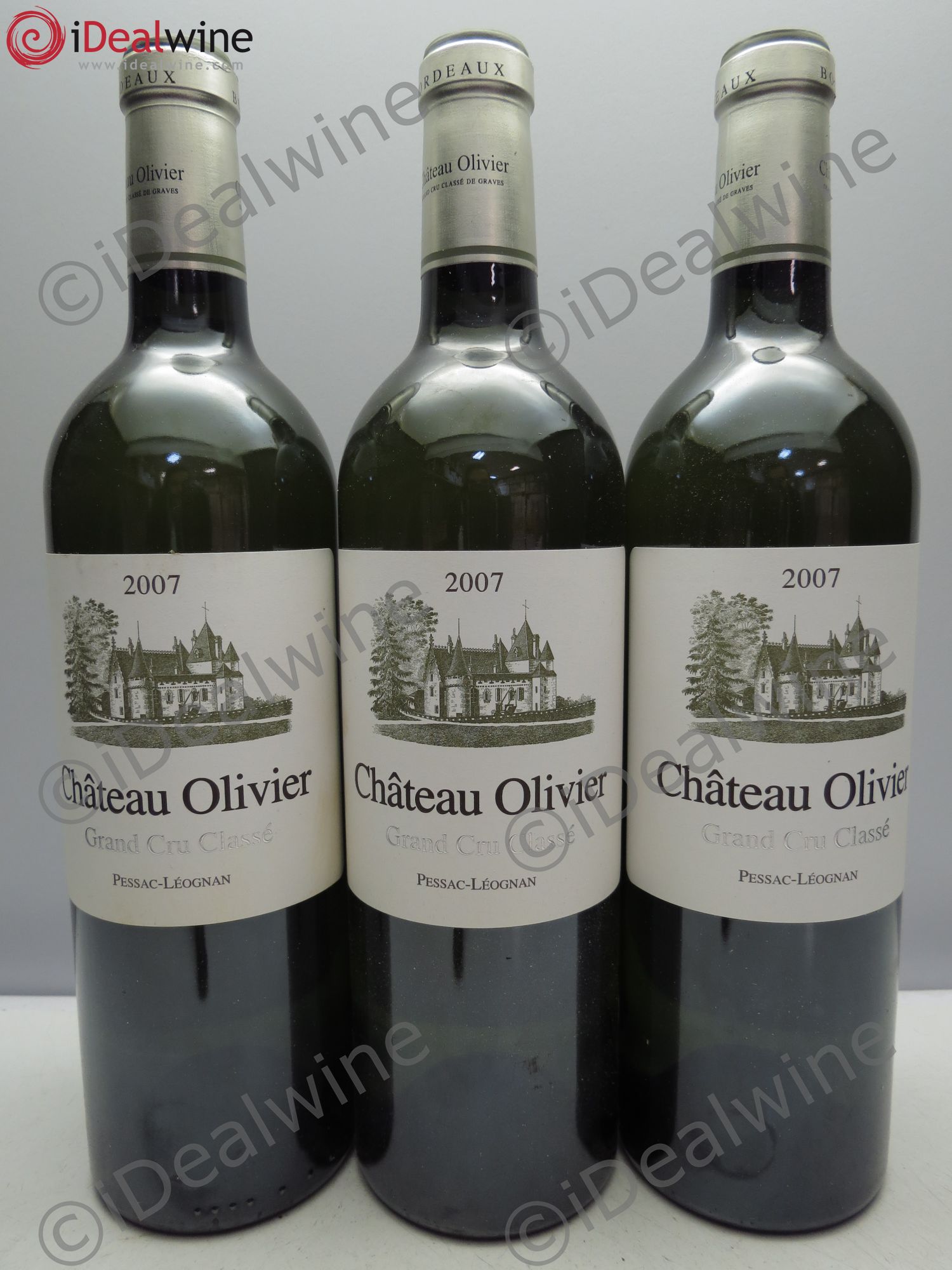 Château Olivier Cru Classé de Graves 2007 - Posten von 3 Flaschen - 0