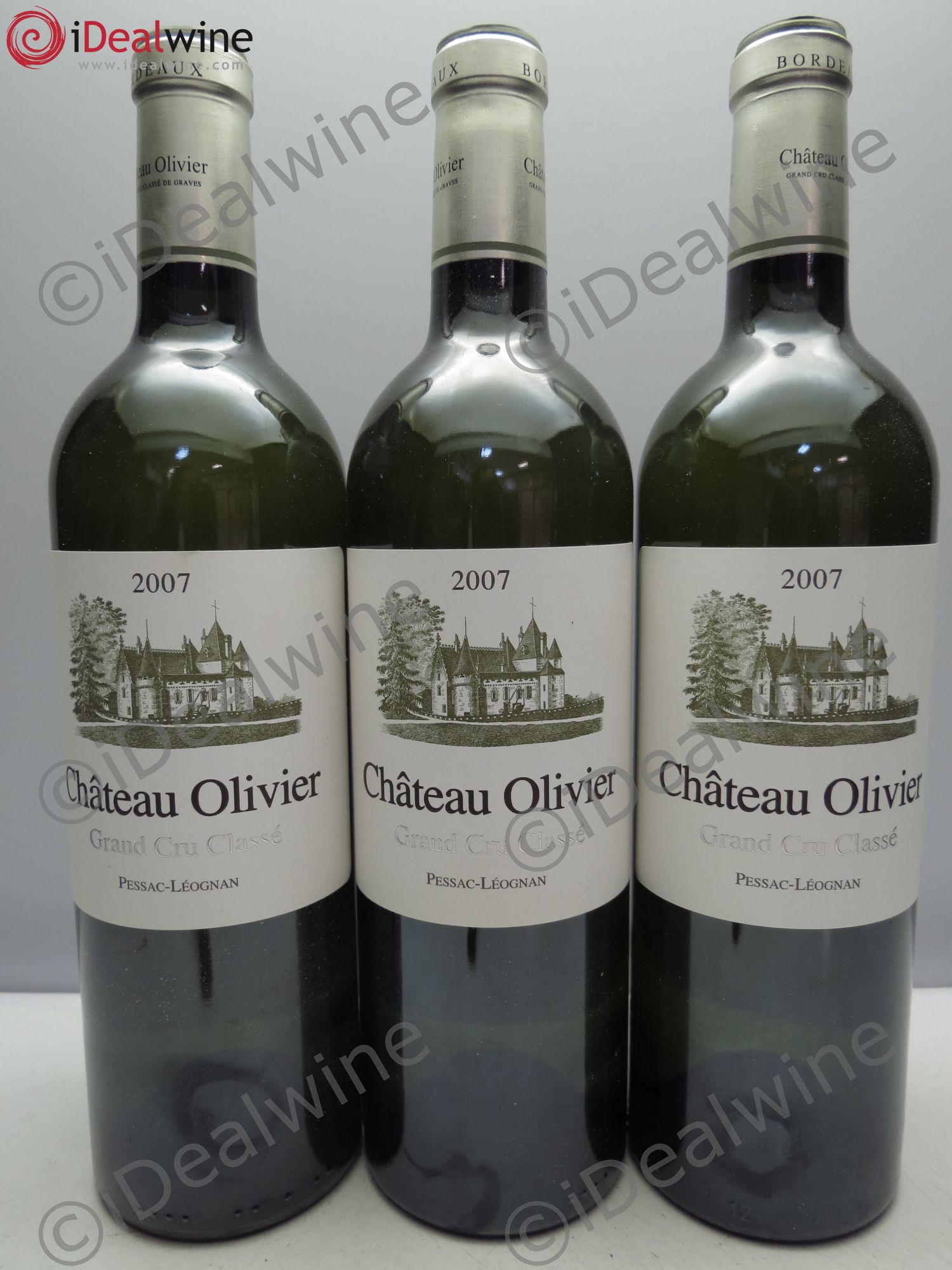 Château Olivier Cru Classé de Graves 2007 - Lot de 3 bouteilles - 0