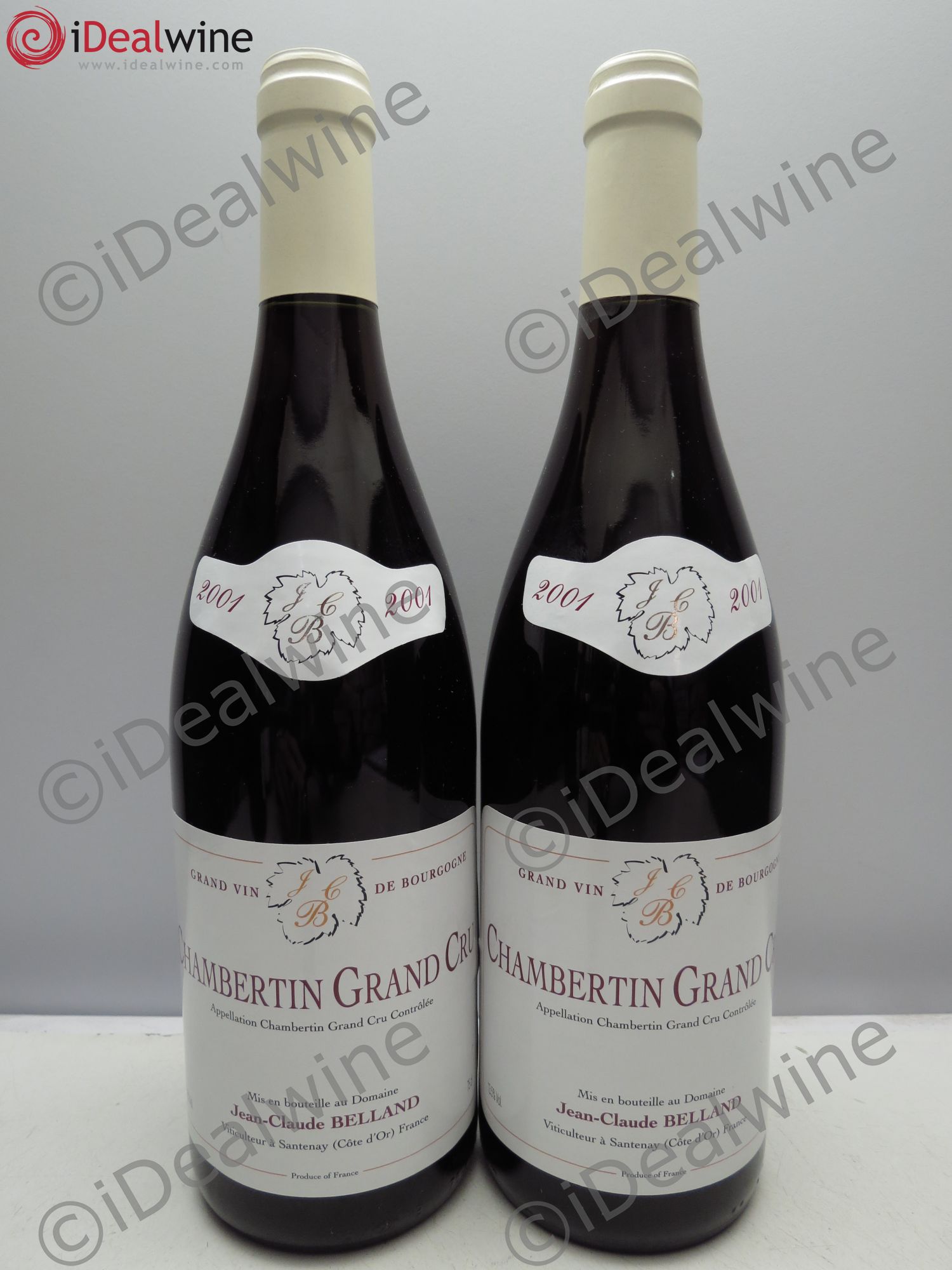 Chambertin Grand Cru Belland 2001 - Lot de 2 bouteilles - 0