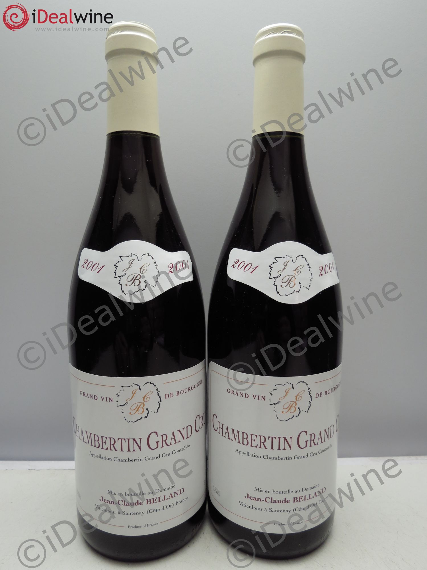 Chambertin Grand Cru Belland 2001 - Lot de 2 bouteilles - 0