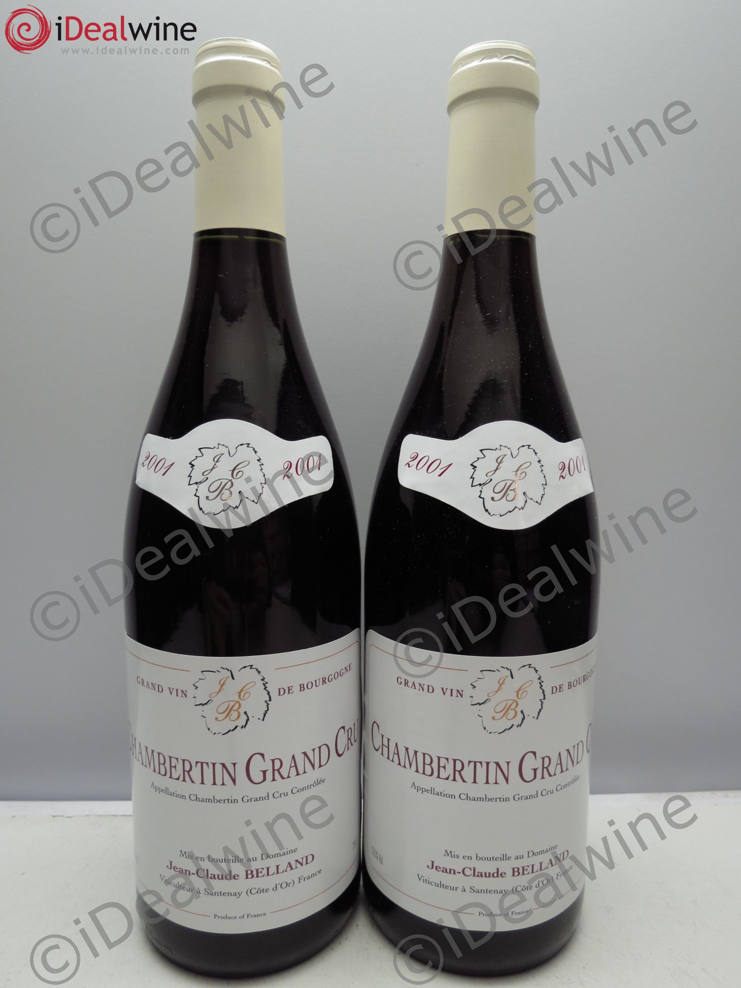 Chambertin Grand Cru Belland 2001 - Lot de 2 bouteilles - 0