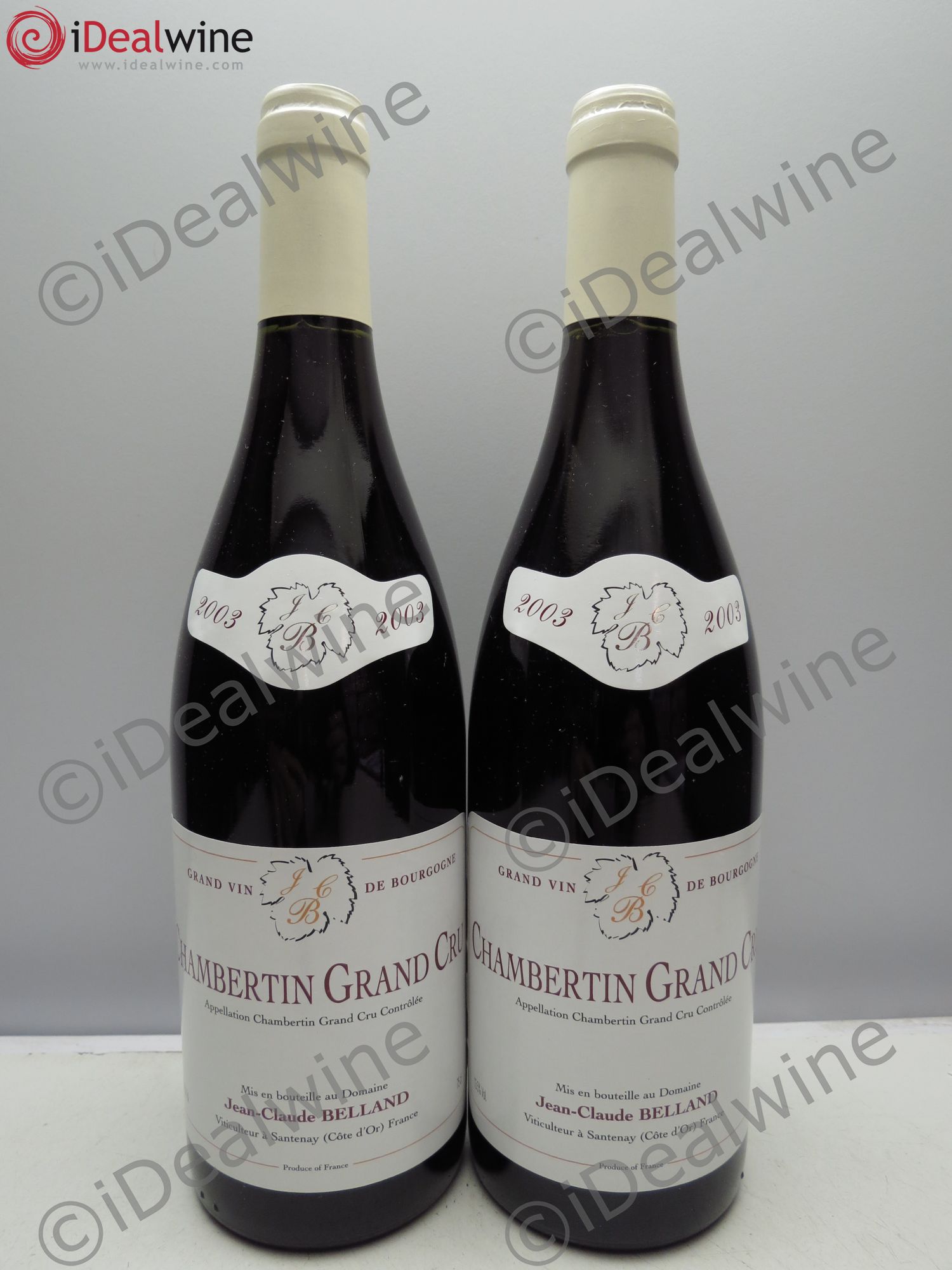 Chambertin Grand Cru Belland 2003 - Lot de 2 bouteilles - 0