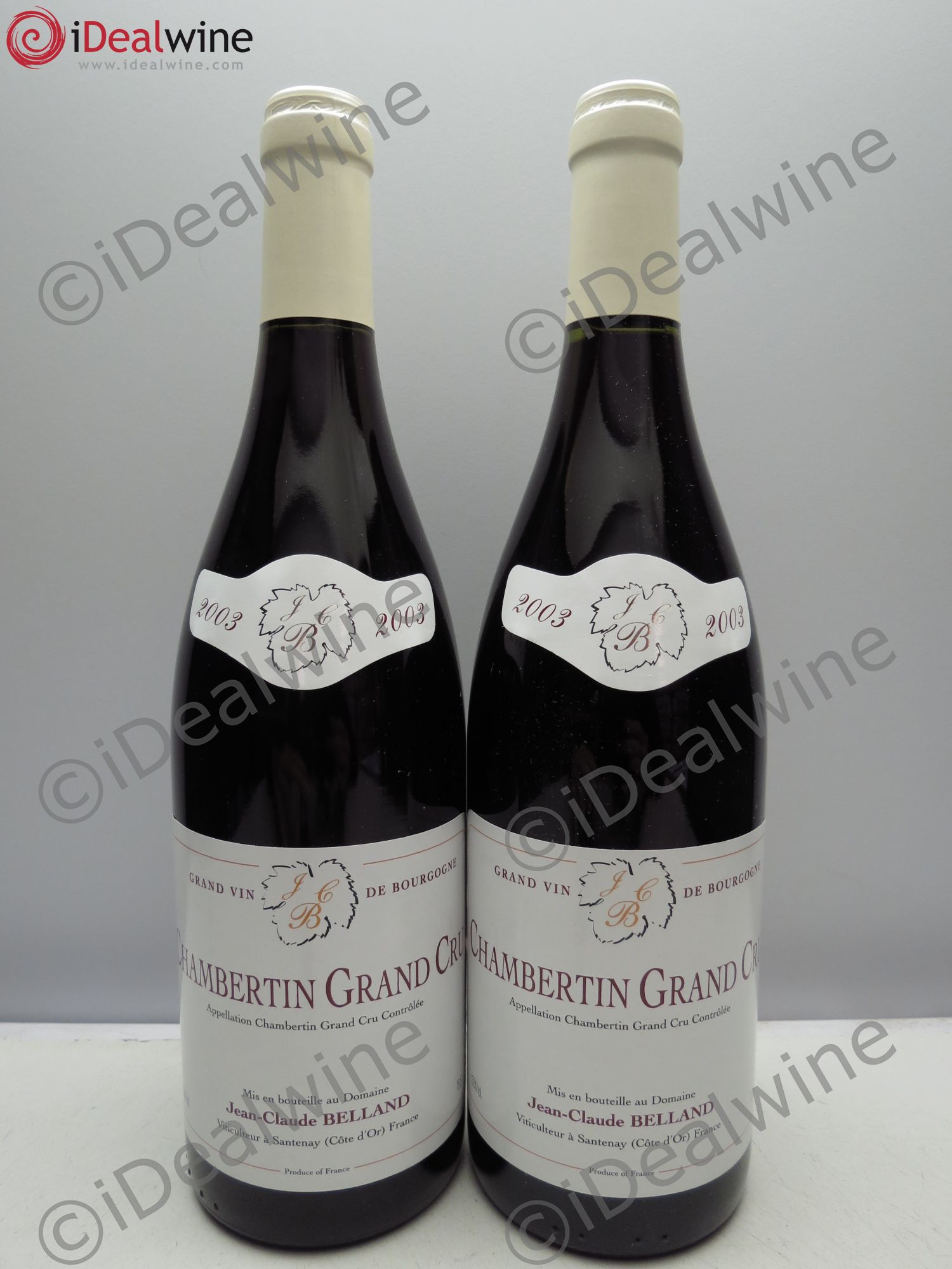 Chambertin Grand Cru Belland 2003 - Lot de 2 bouteilles - 0
