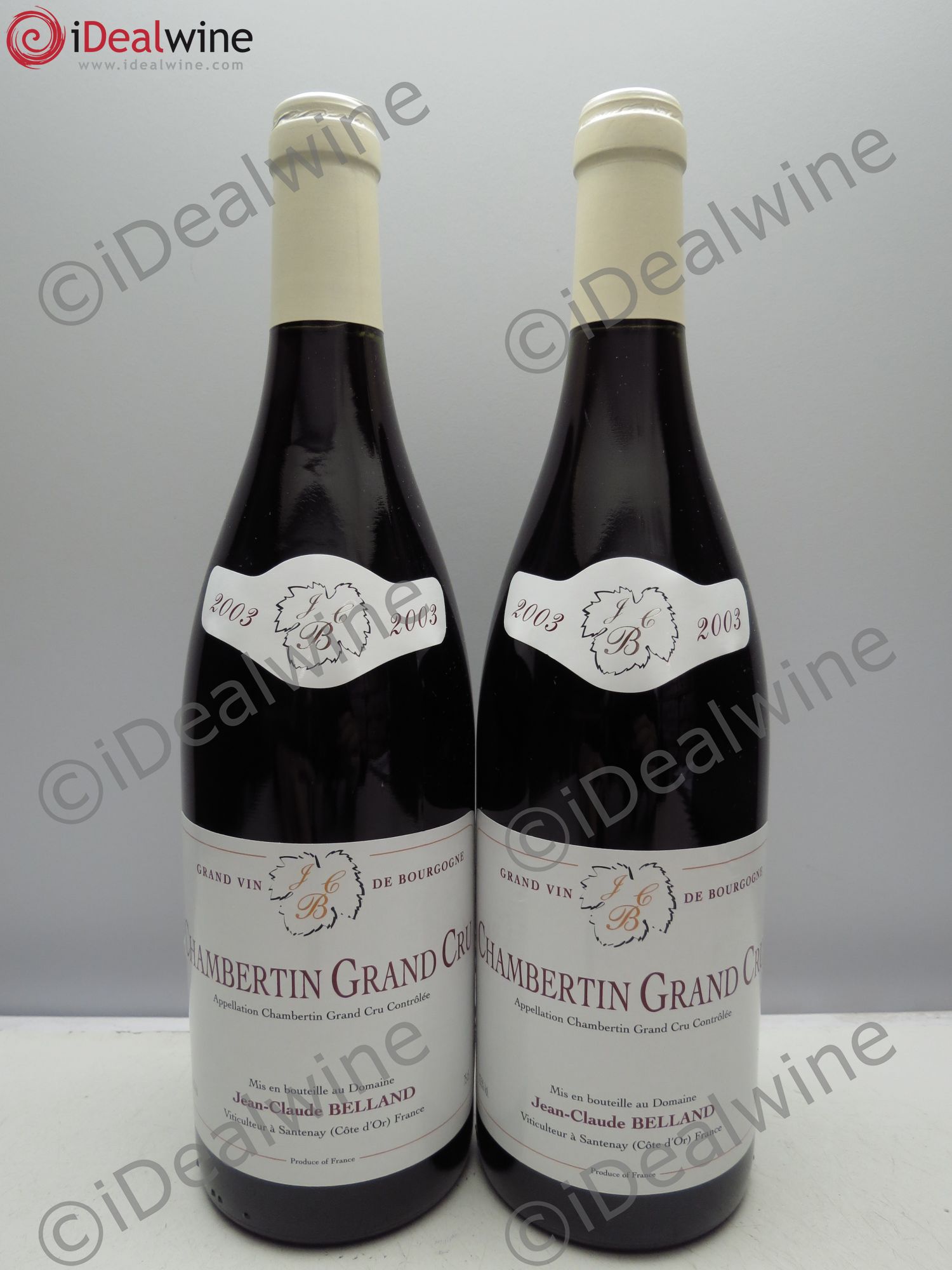 Chambertin Grand Cru Belland 2003 - Lot de 2 bouteilles - 0