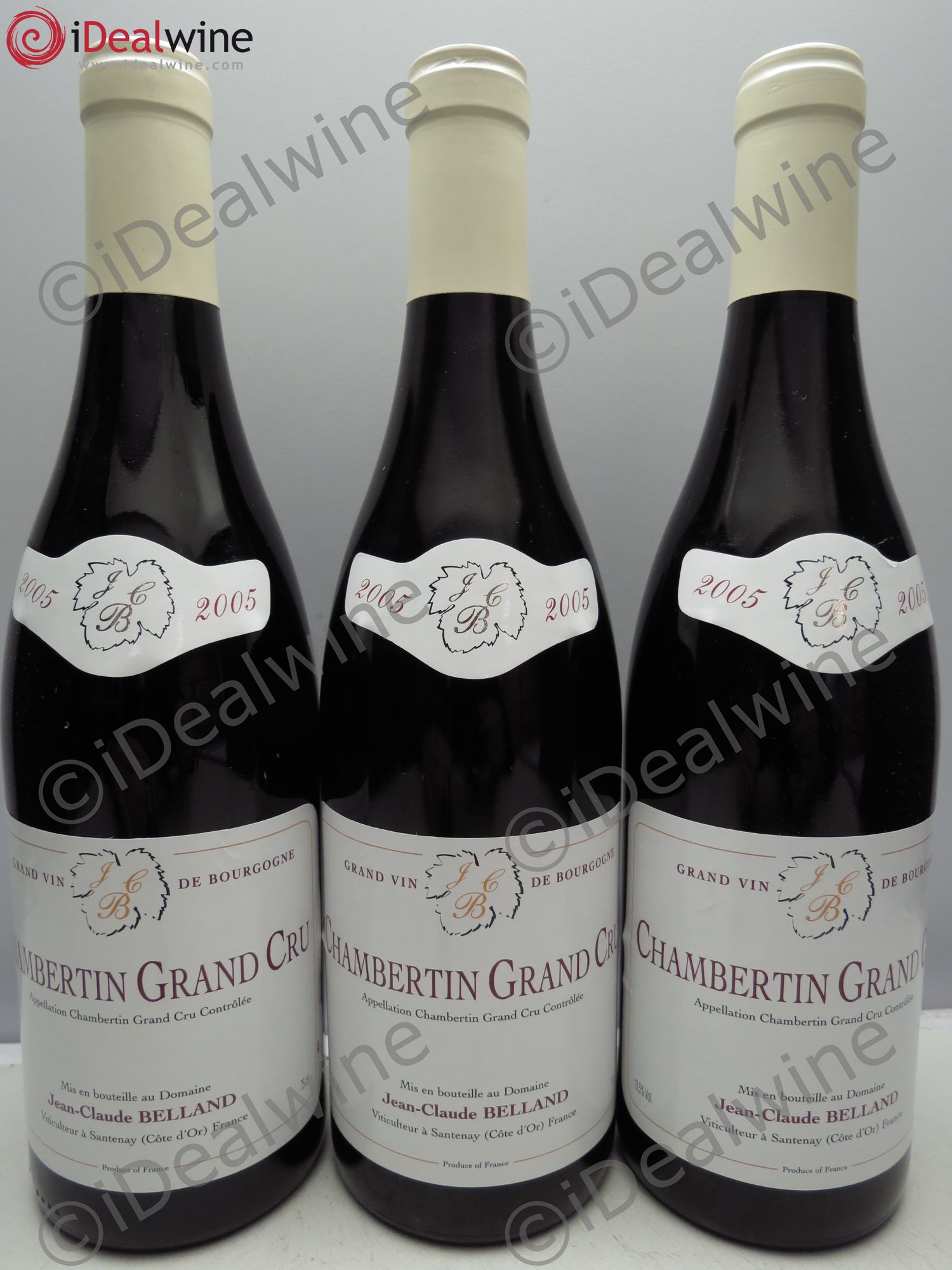 Chambertin Grand Cru Belland 2005 - Lot de 3 bouteilles - 0