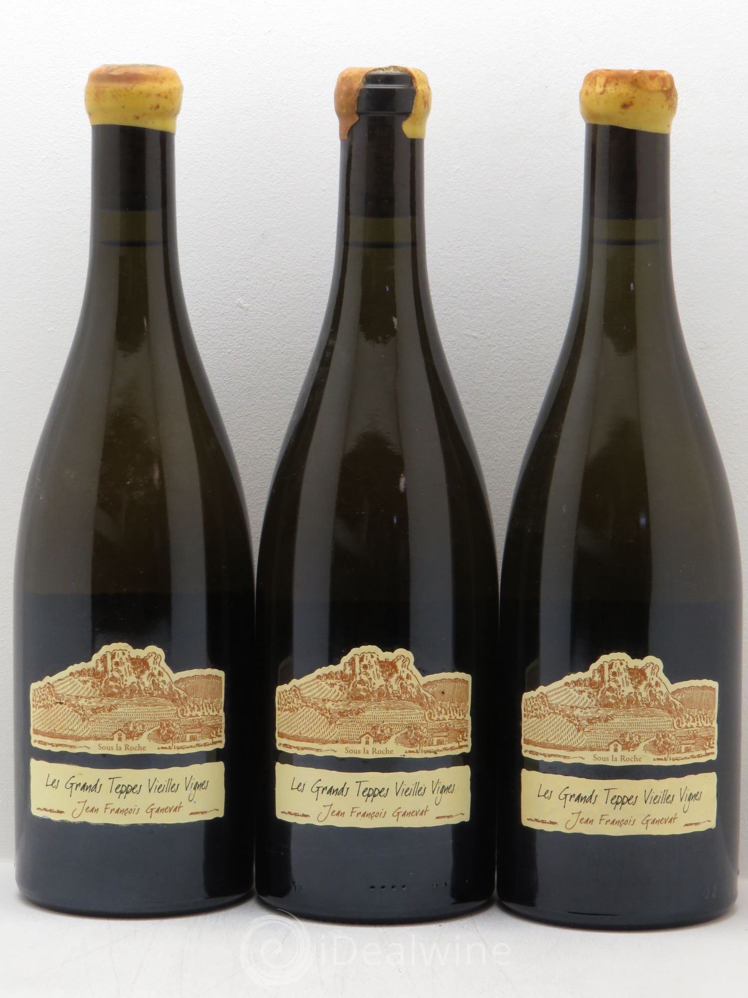 Côtes du Jura Chardonnay Les Grandes teppes Vieilles Vignes JF.Ganevat 2006 - Posten von 3 Flaschen - 0