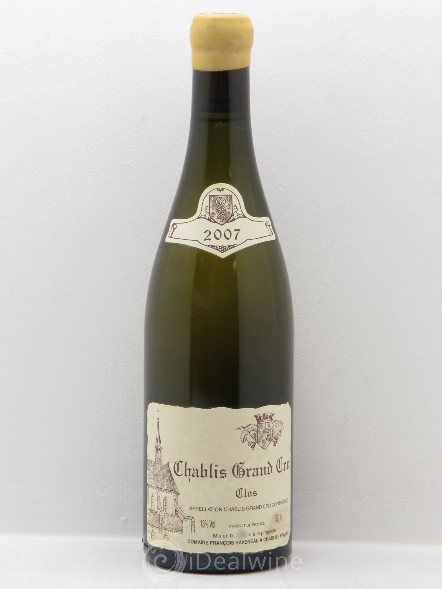 Chablis Grand Cru Clos Raveneau (Domaine) 2007 - Lot de 1 bouteille - 0