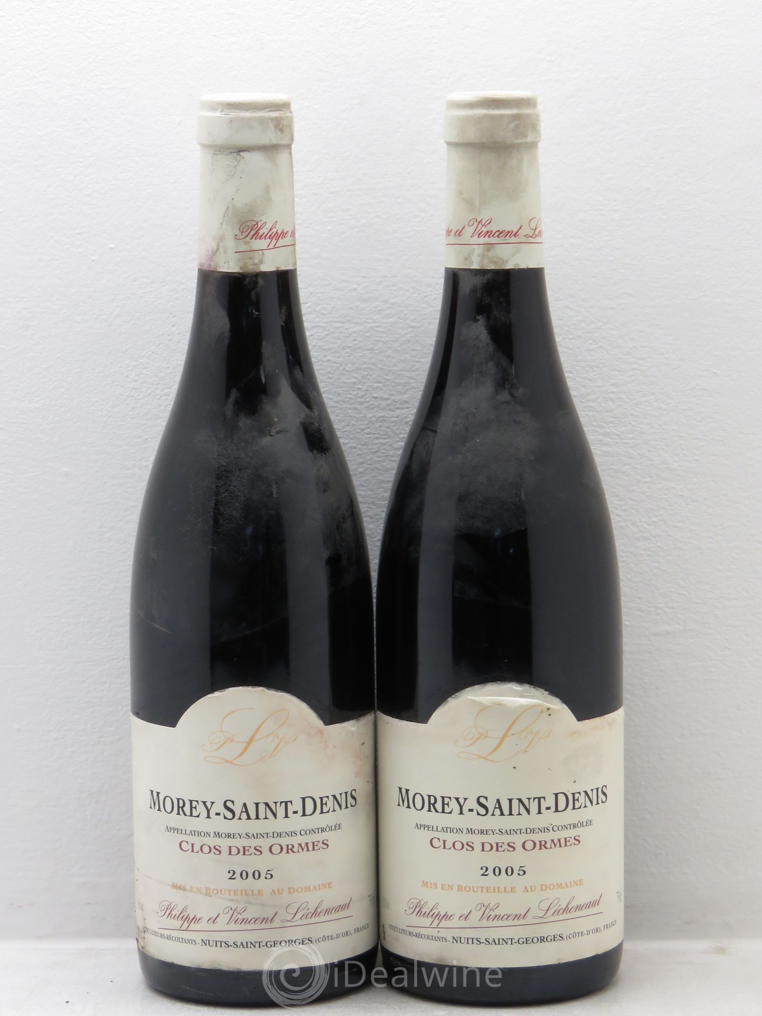 Morey-Saint-Denis Clos des ormes Lecheneaut 2005 - Lot de 2 bouteilles - 0