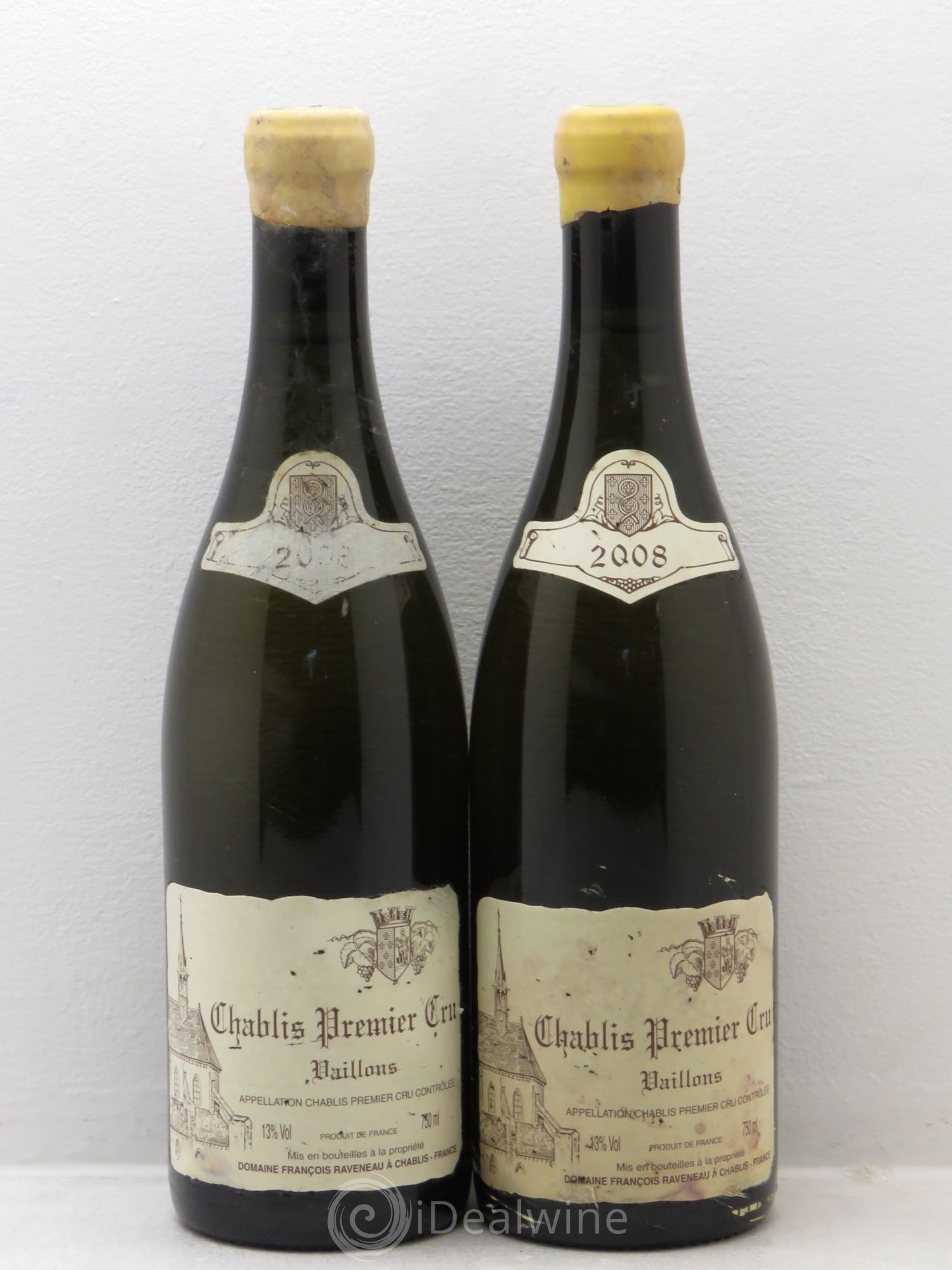 Chablis 1er Cru Vaillons Raveneau (Domaine) (sans prix de réserve) 2008 - Lot de 2 bouteilles - 0