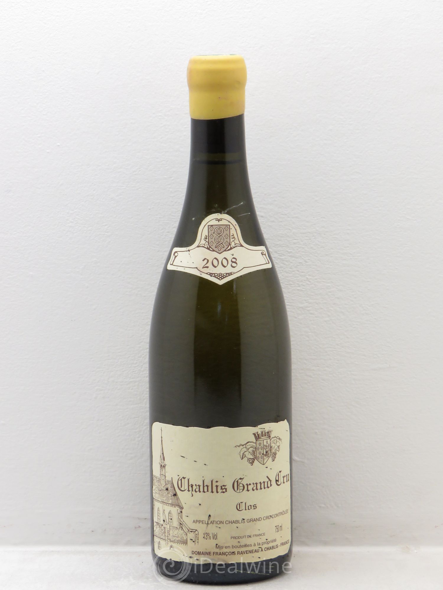 Chablis Grand Cru Clos Raveneau (Domaine) 2008 - Lot de 1 bouteille - 0