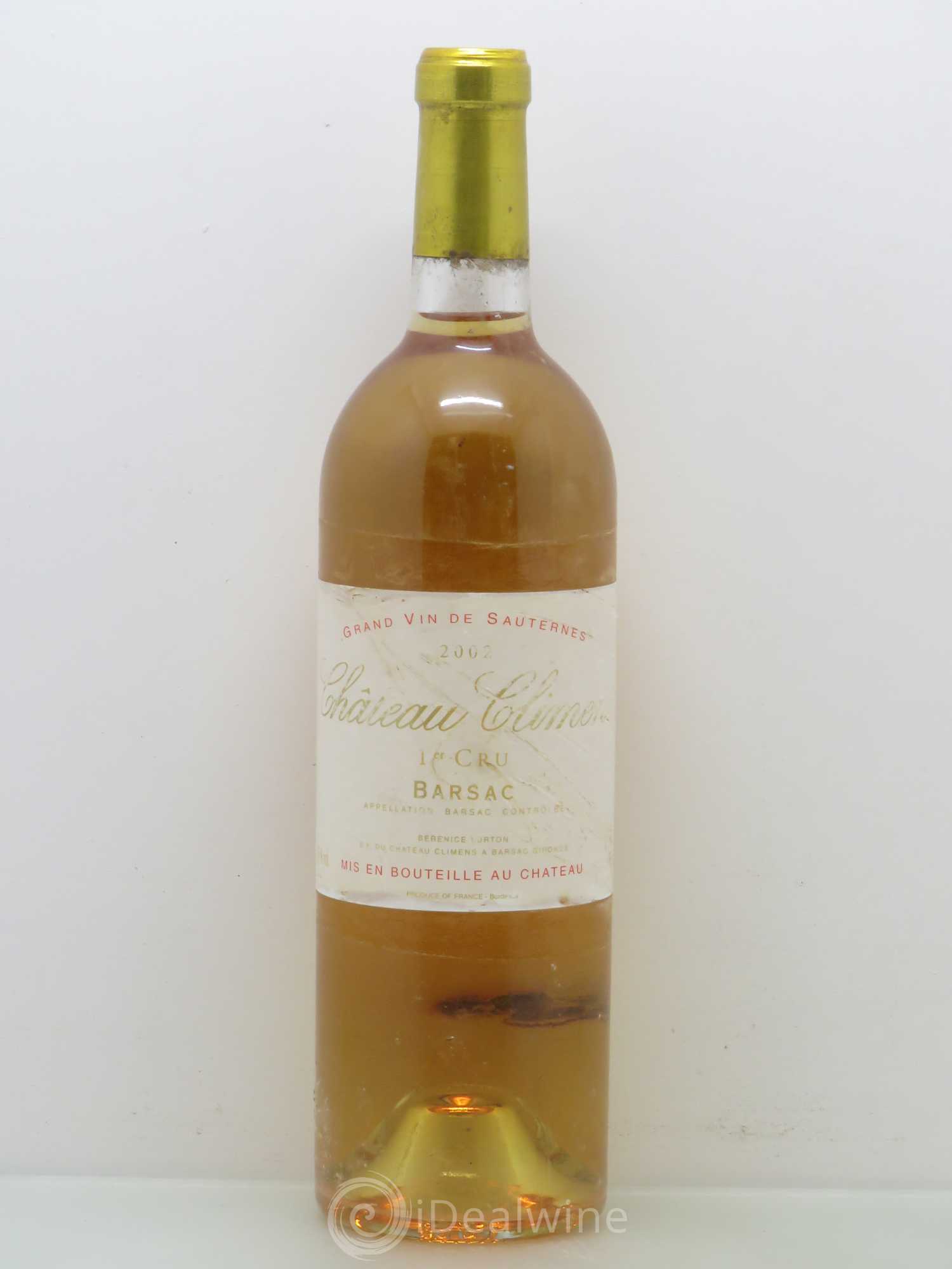 Château Climens 1er Grand Cru Classé 2002 - Lotto di 1 bottiglia - 0