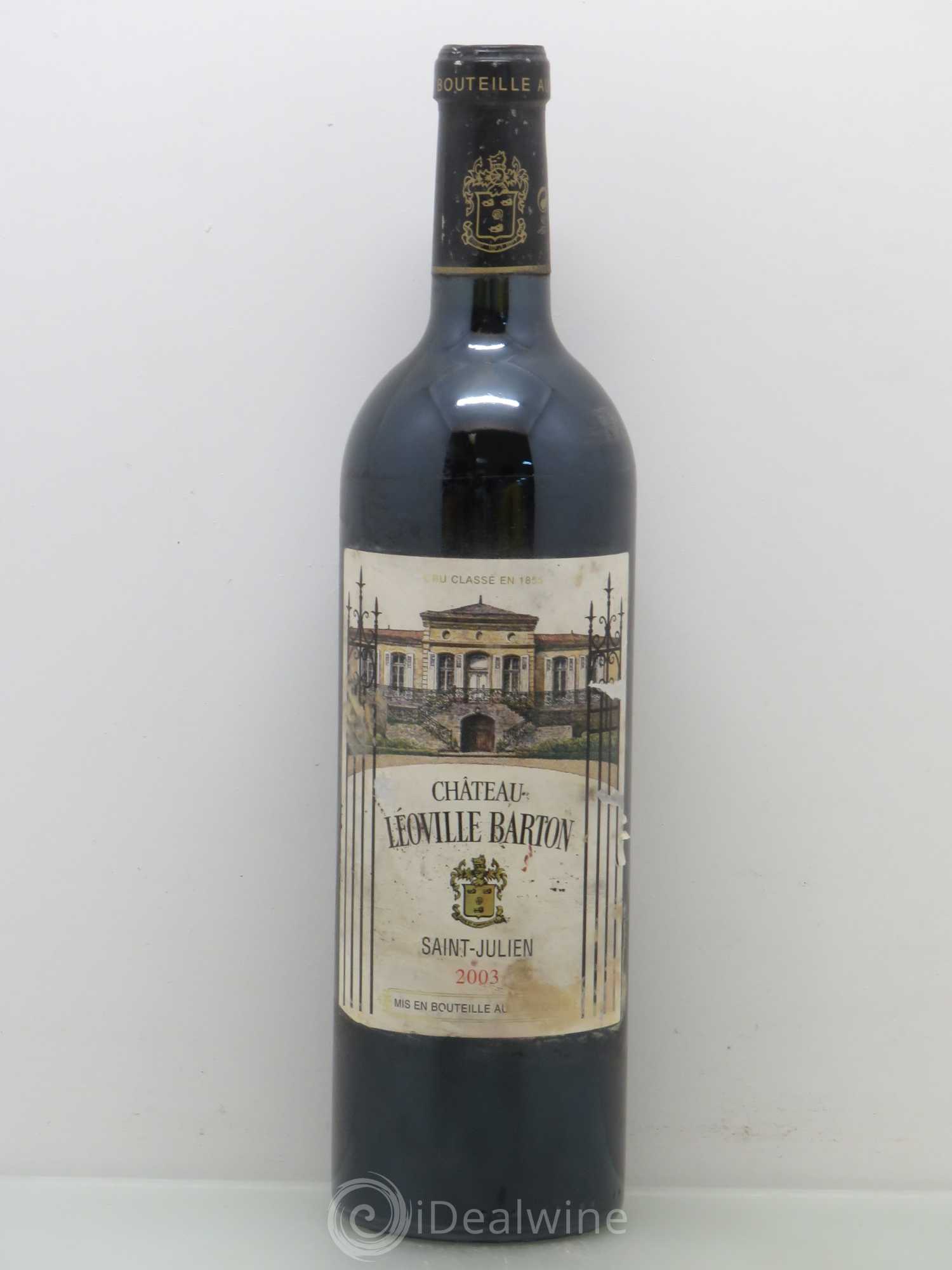 Château Léoville Barton 2ème Grand Cru Classé 2003 - Lot de 1 bouteille - 0