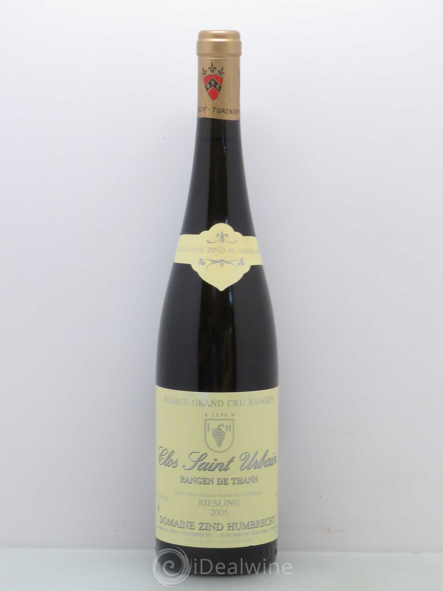 Alsace Riesling Grand Cru Rangen de Thann Clos Saint Urbain Zind-Humbrecht (Domaine) 2005 - Lot de 1 bouteille - 0