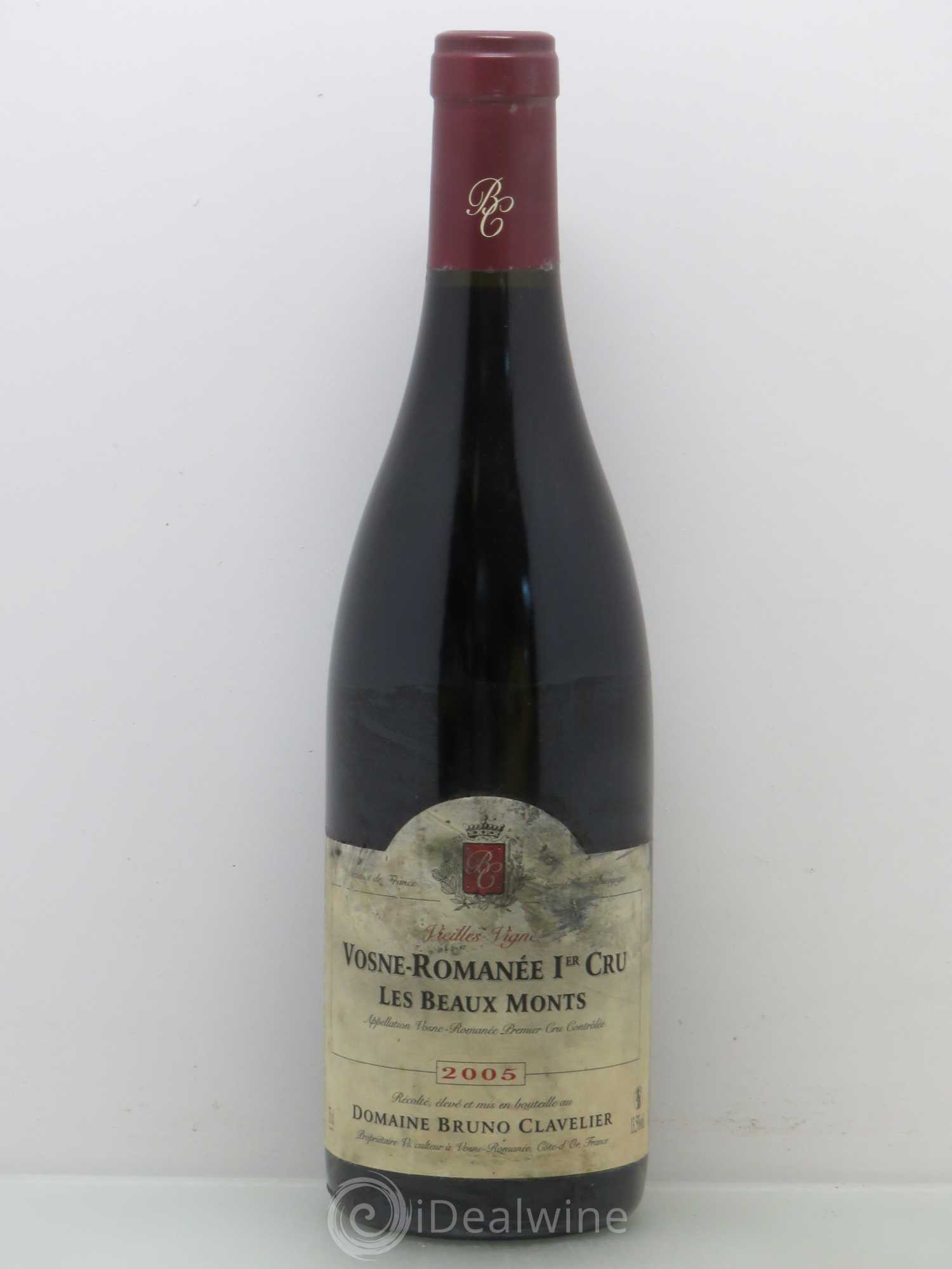Vosne-Romanée 1er Cru Les Beaux Monts Clavelier Vieilles Vignes 2005 - Posten von 1 Flasche - 0