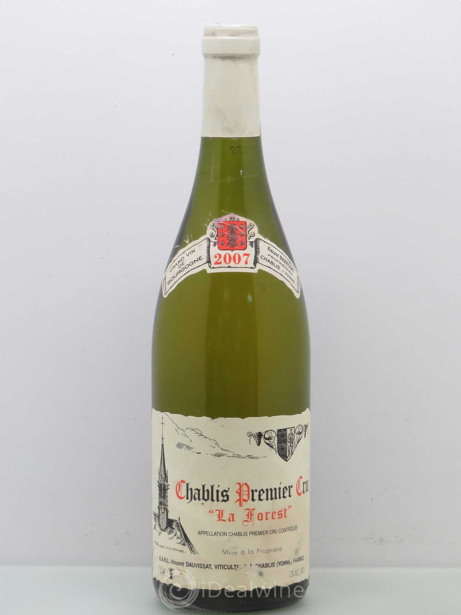 Chablis 1er Cru La Forest Vincent Dauvissat (Domaine) 2007 - Lot de 1 bouteille - 0