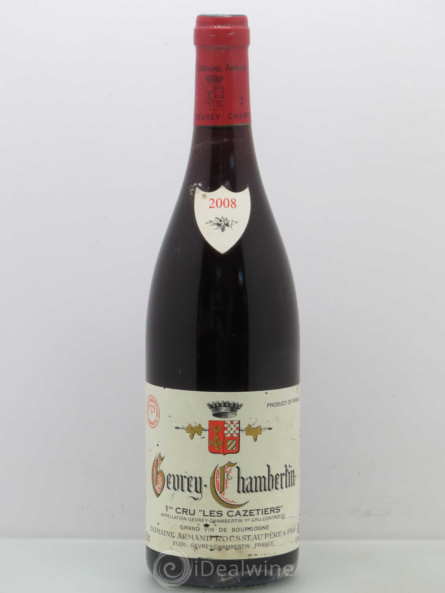 Gevrey-Chambertin 1er Cru Les Cazetiers Armand Rousseau (Domaine) 2008 - Lot de 1 bouteille - 0