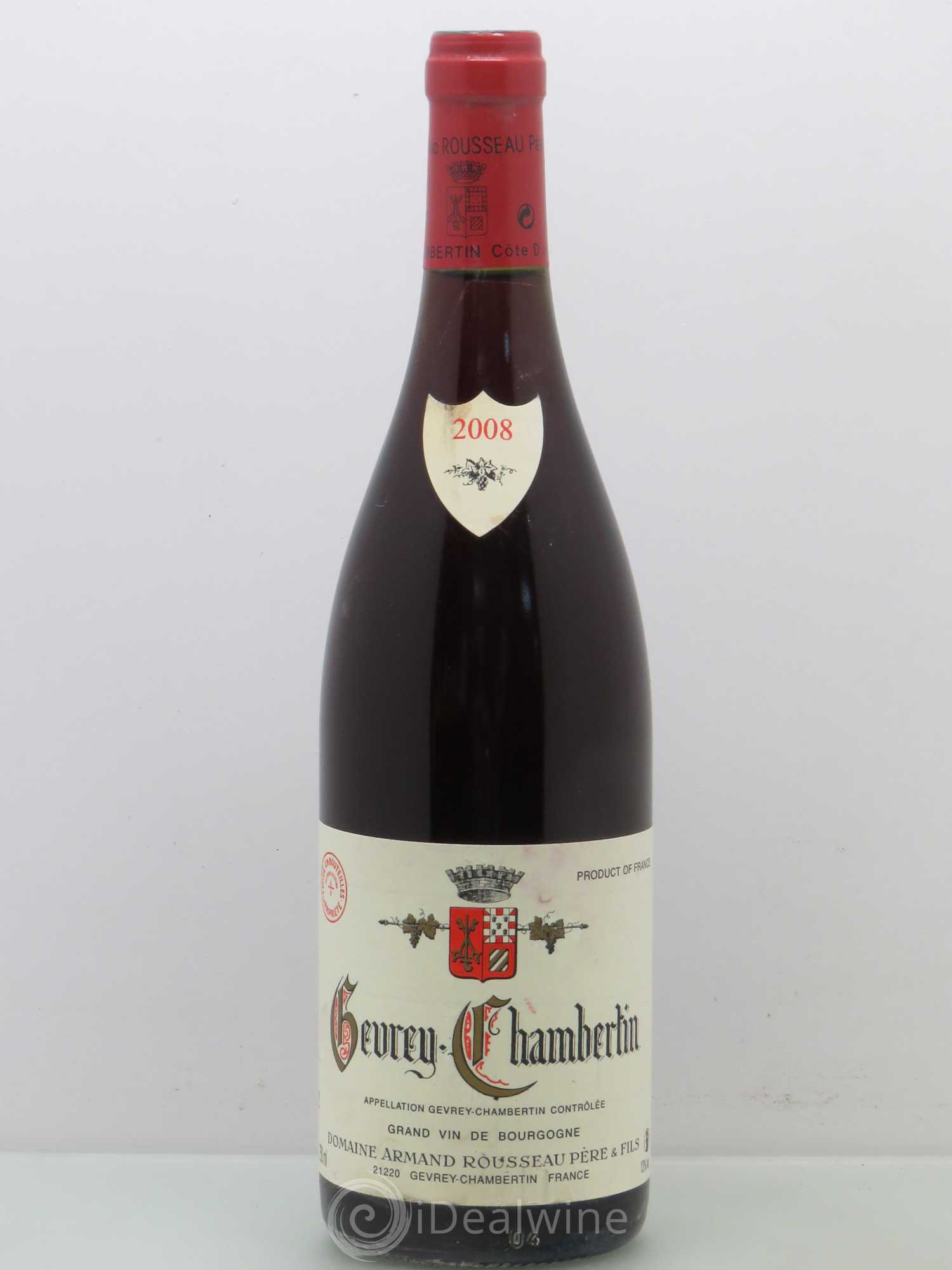 Gevrey-Chambertin Armand Rousseau (Domaine) 2008 - Lot de 1 bouteille - 0
