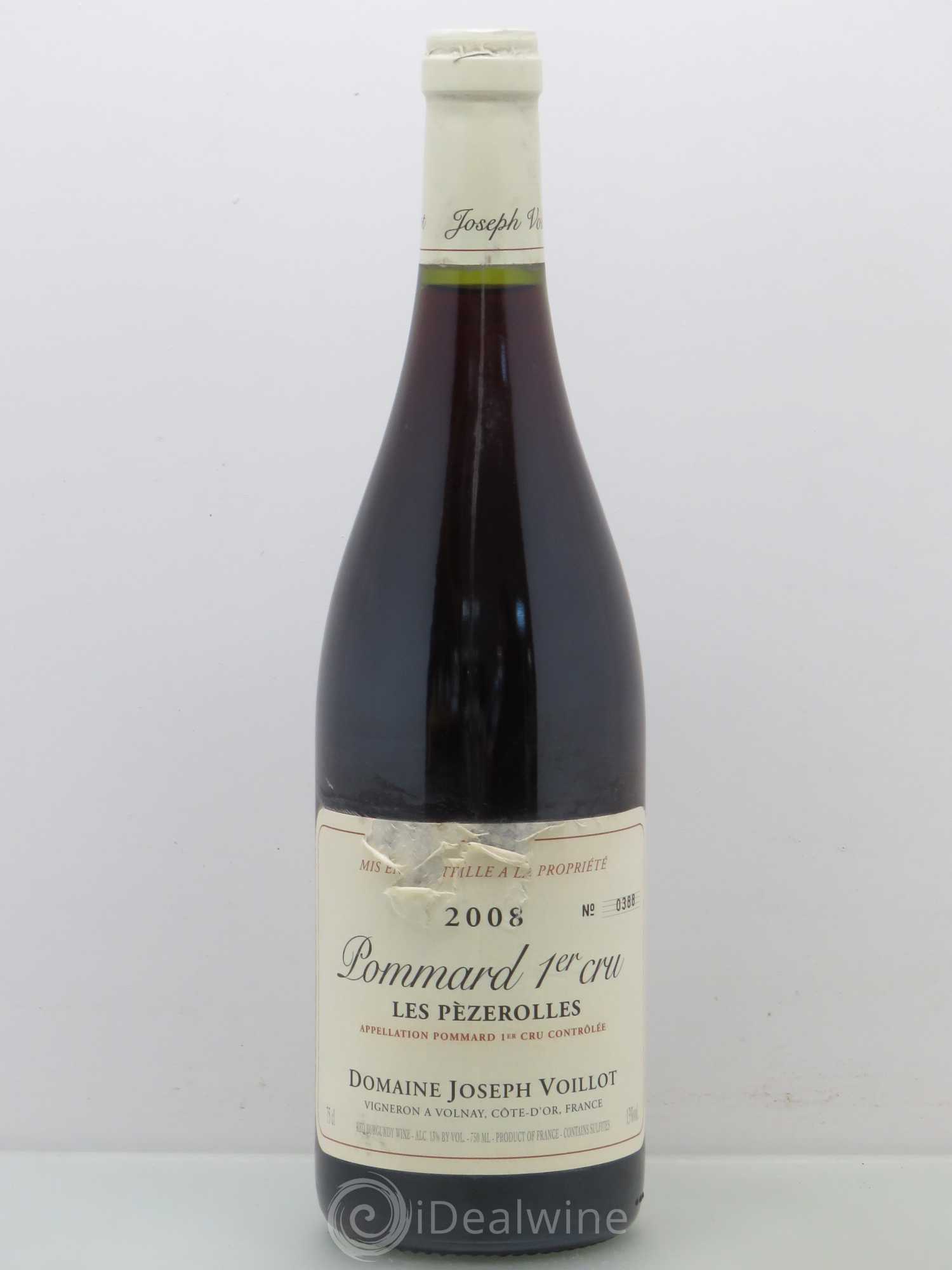 Pommard 1er Cru Pezerolles Voillot 2008 - Posten von 1 Flasche - 0