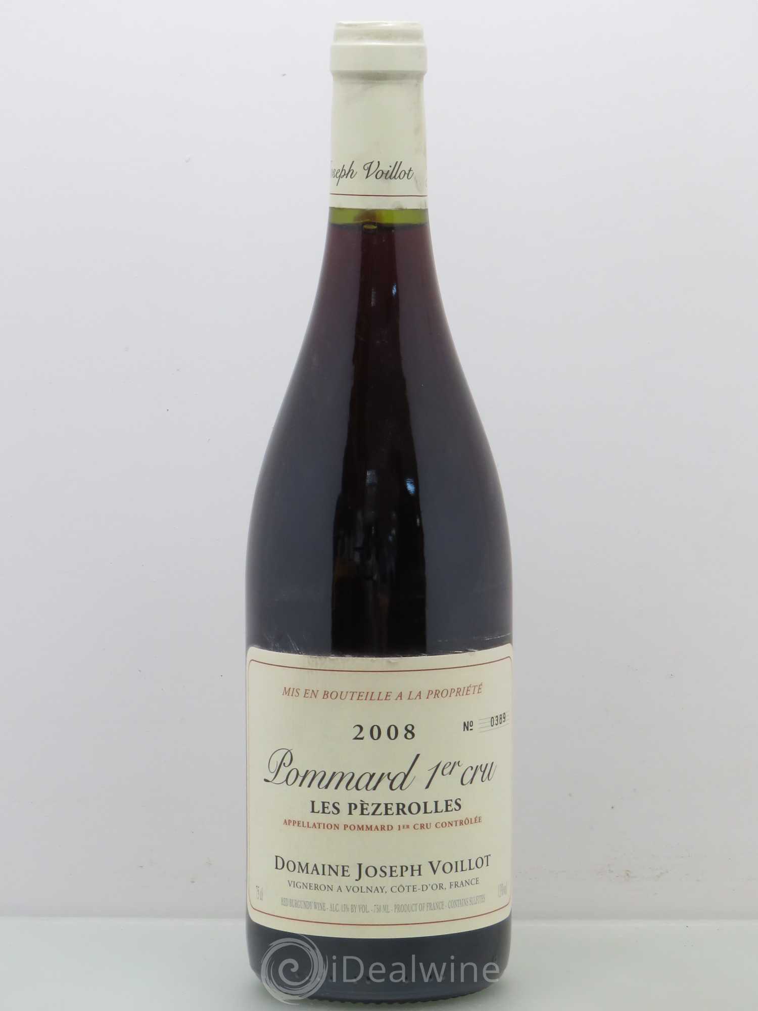 Pommard 1er Cru Pezerolles Voillot 2008 - Posten von 1 Flasche - 0