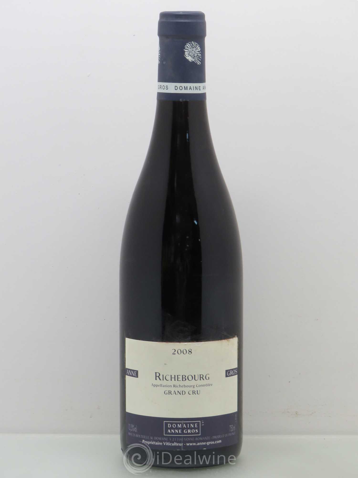 Richebourg Grand Cru Anne Gros 2008 - Lot de 1 bouteille - 0