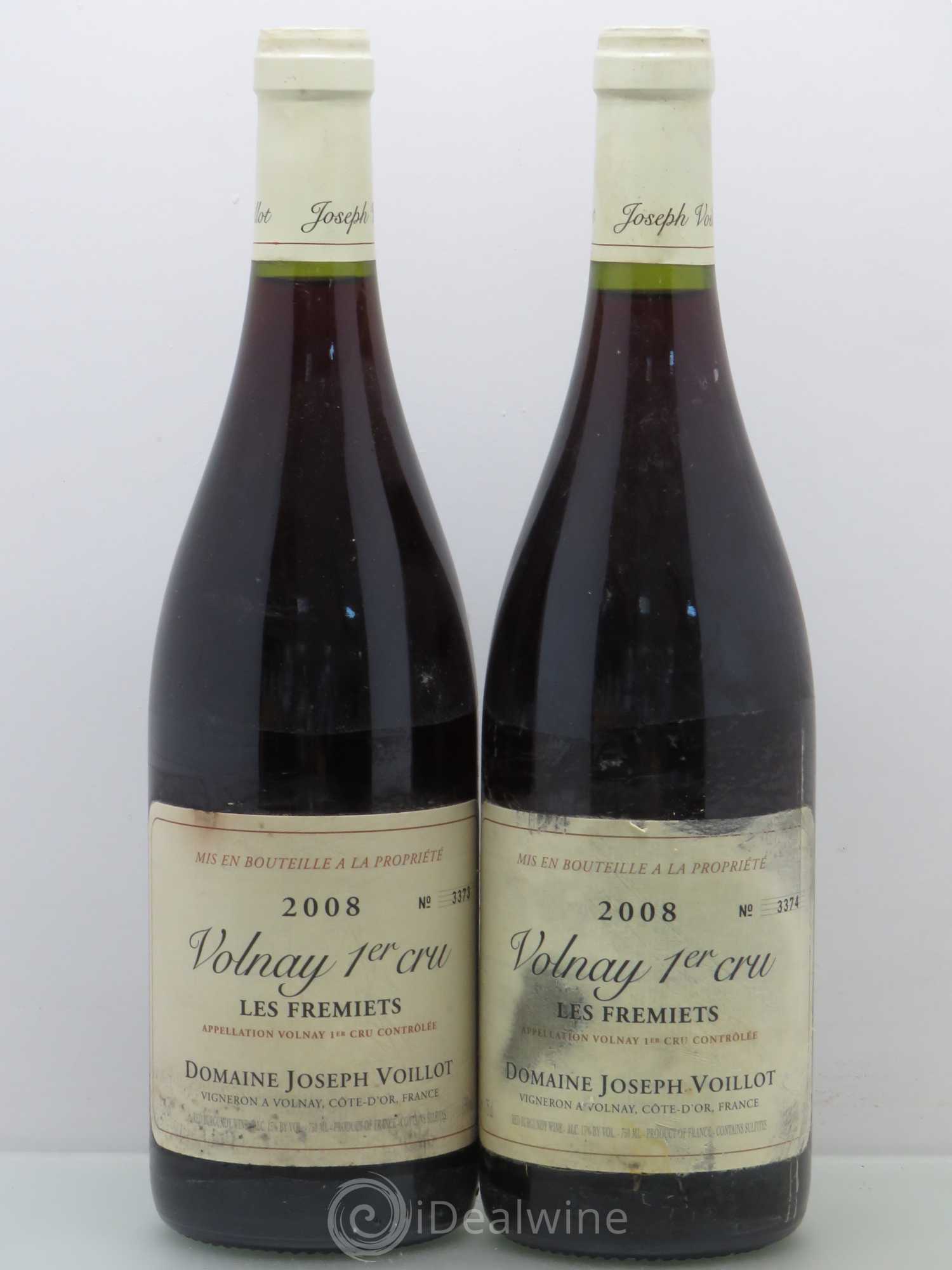 Volnay 1er Cru Fremiets Voillot 2008 - Posten von 2 Flaschen - 0