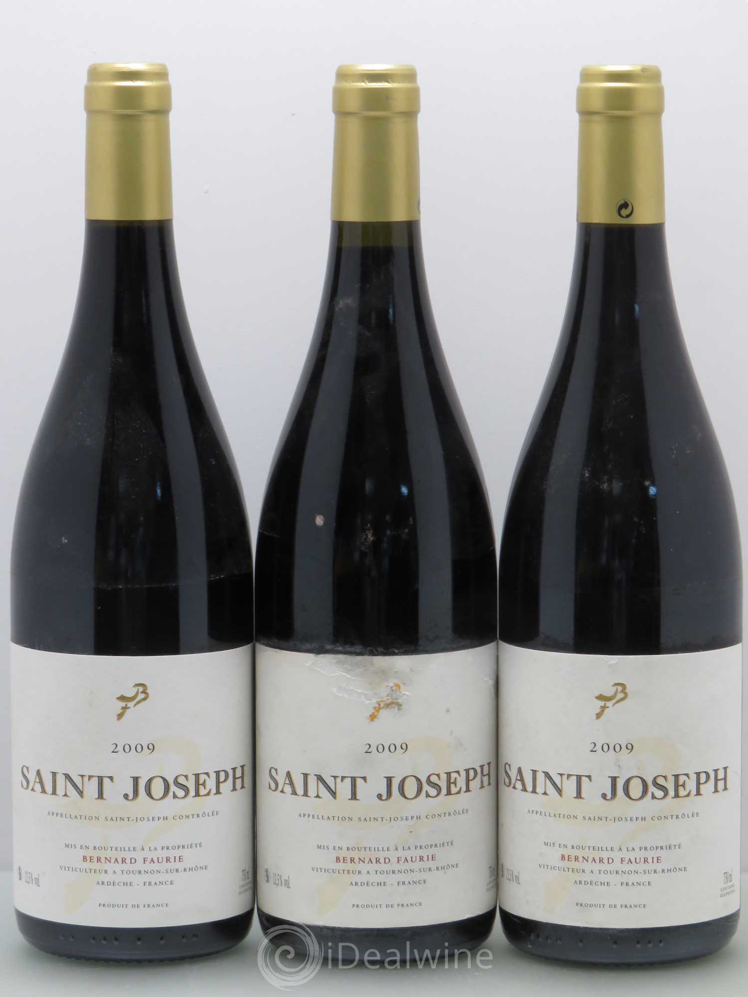 Saint-Joseph Bernard Faurie 2009 - Posten von 3 Flaschen - 0