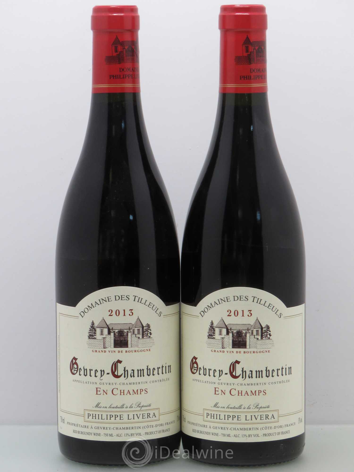 Gevrey-Chambertin En Champs Tilleuls (Domaine des) - Philippe Livera 2013 - Lot de 2 bouteilles - 0
