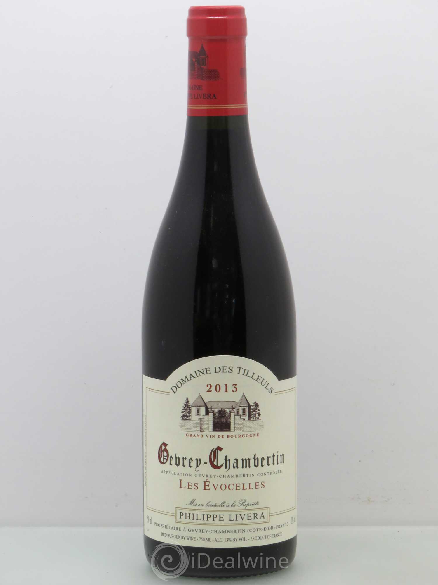 Gevrey-Chambertin Les Evocelles Tilleuls (Domaine des) - Philippe Livera 2013 - Lot de 1 bouteille - 0