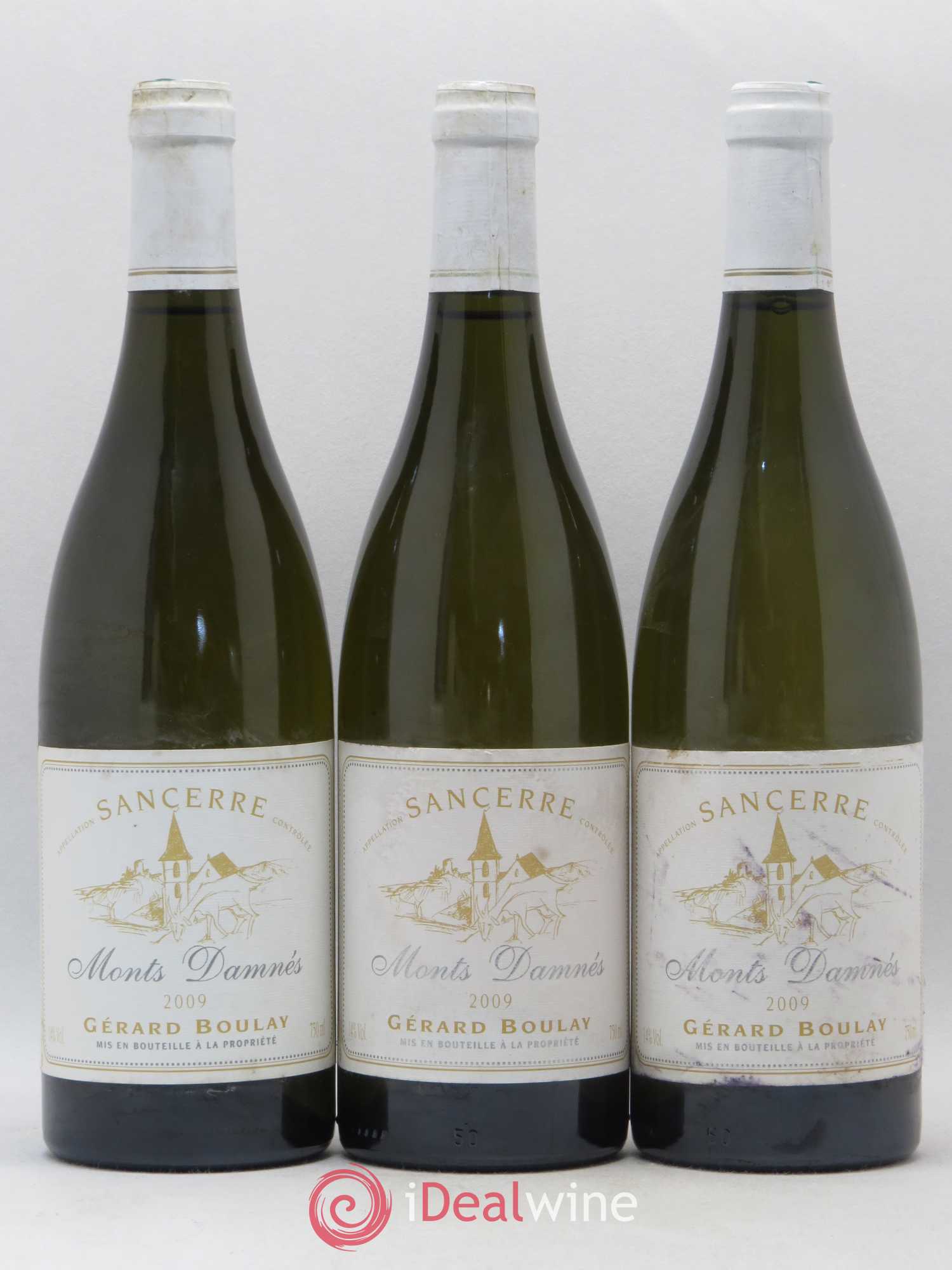 Sancerre Monts Damnés Gérard Boulay 2009 - Lot de 3 bouteilles - 0