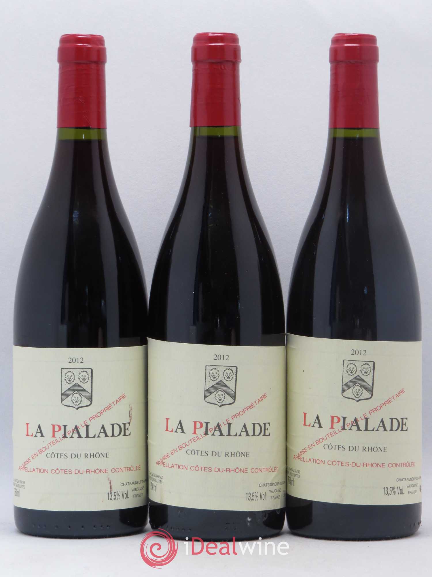 Côtes-du-Rhône La Pialade Emmanuel Reynaud 2012 - Lot de 3 bouteilles - 0