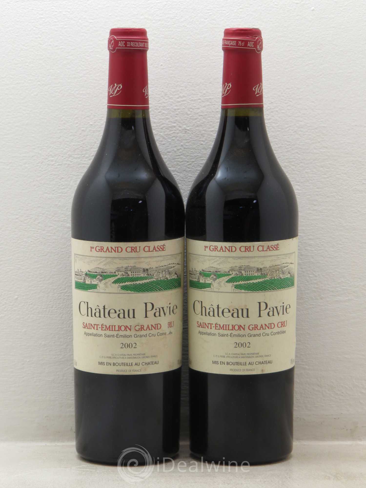 Château Pavie 1er Grand Cru Classé A 2002 - Lot de 2 bouteilles - 0