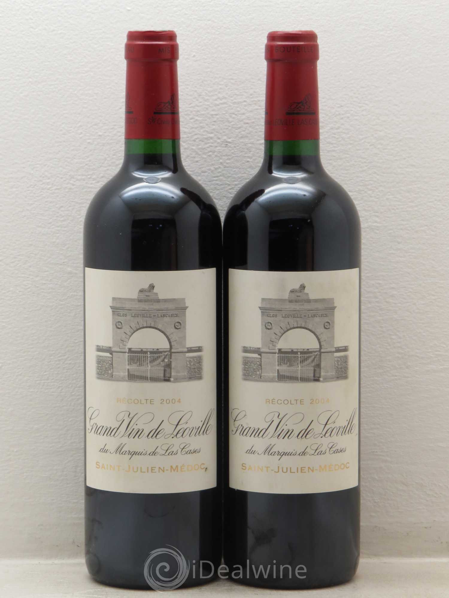 Château Léoville Las Cases 2ème Grand Cru Classé 2004 - Lot de 2 bouteilles - 0