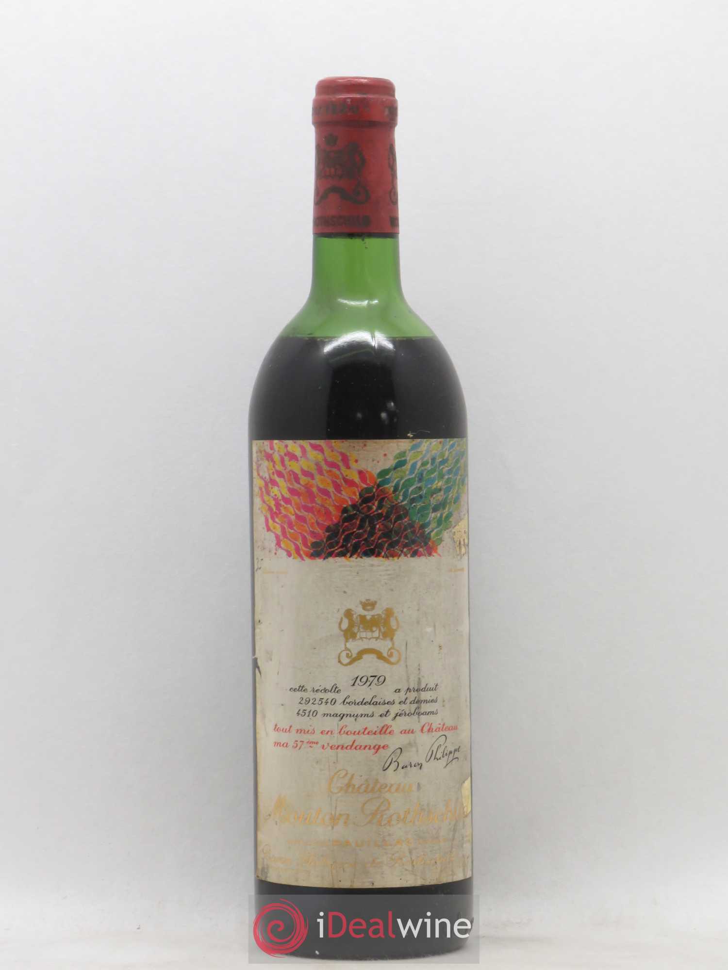Château Mouton Rothschild 1er Grand Cru Classé 1979 - Lot de 1 bouteille - 0