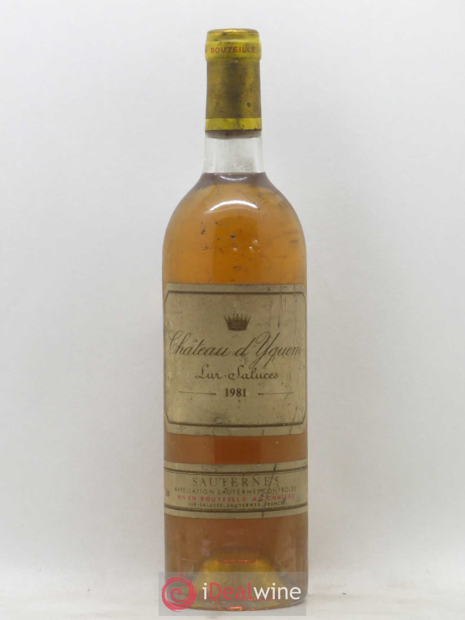 Château d' Yquem 1er Cru Classé Supérieur 1981 - Lotto di 1 bottiglia - 0