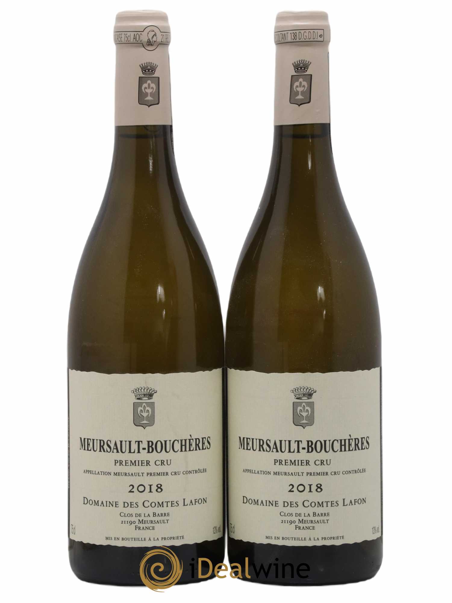 Meursault 1er Cru Bouchères Comtes Lafon (Domaine des) 2018 - Lot de 2 bouteilles - 0